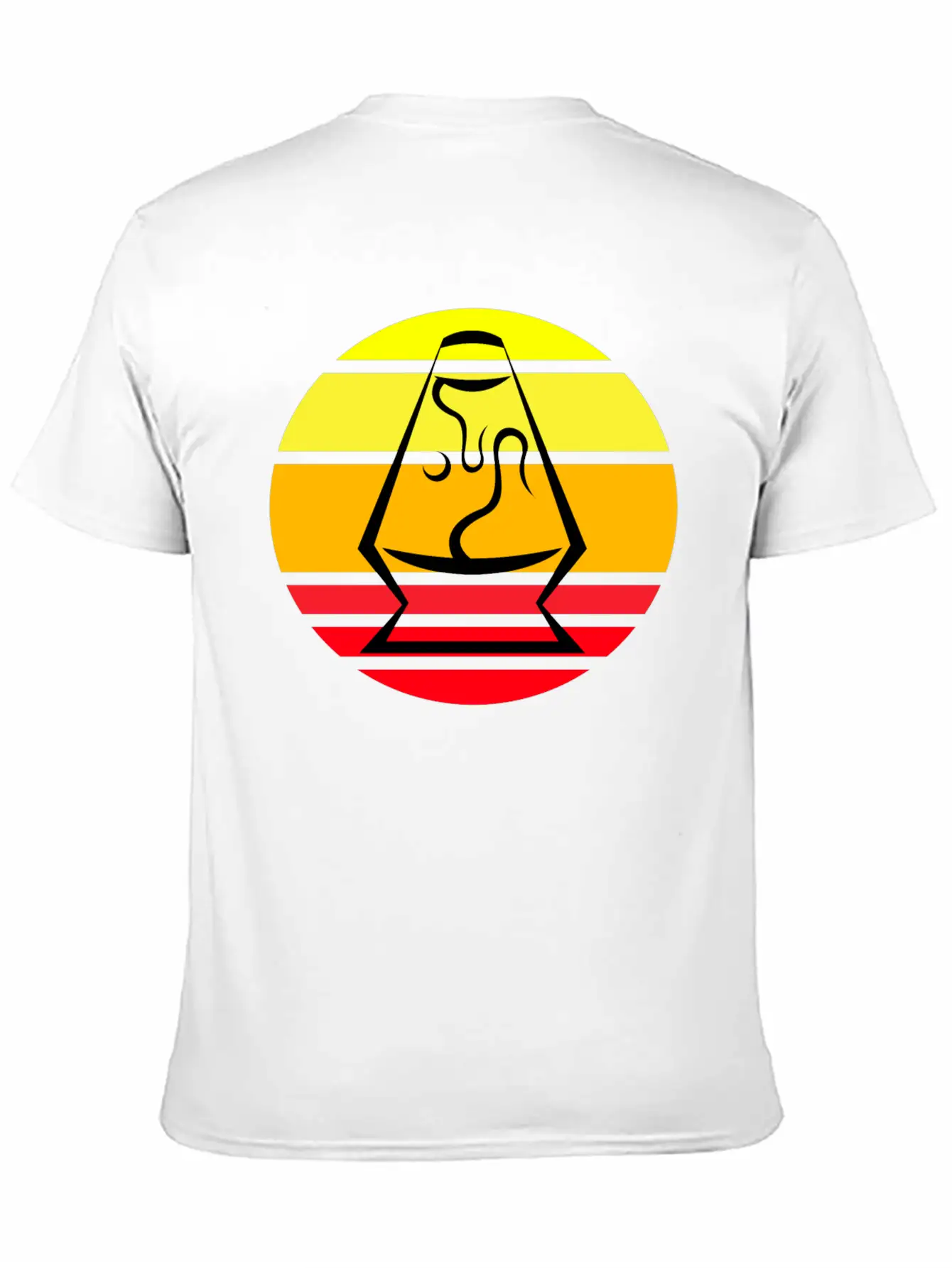 Lava Lamp Sunset Basic Graphic T-Shirt ¨C Daily Comfort In Soft Cotton