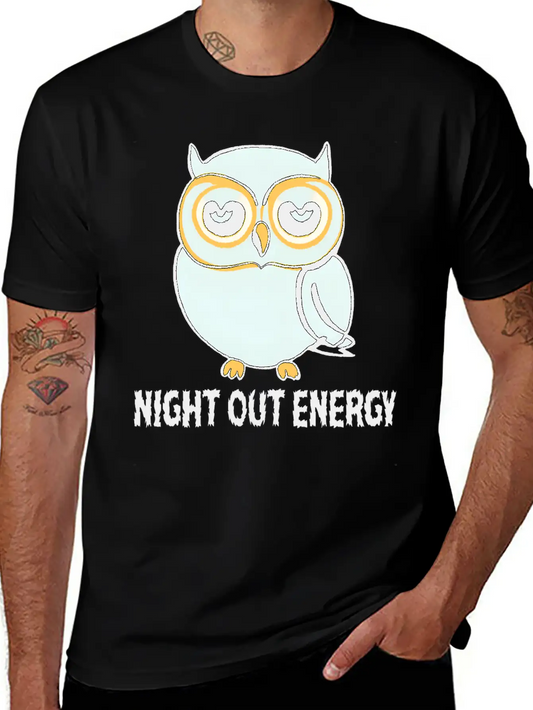 Lazy Night Owl Essential Cotton Tee For Daily Outfits ¨C Unisex Style