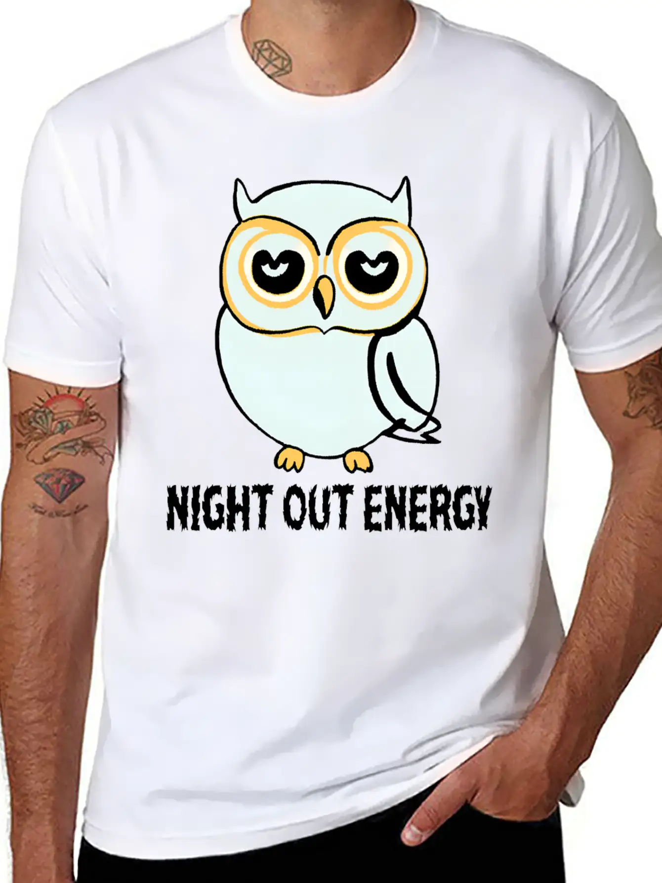 Lazy Night Owl Essential Cotton Tee For Daily Outfits ¨C Unisex Style