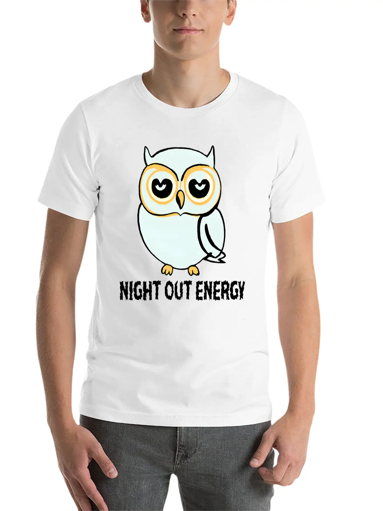 Lazy Night Owl Essential Cotton Tee For Daily Outfits ¨C Unisex Style
