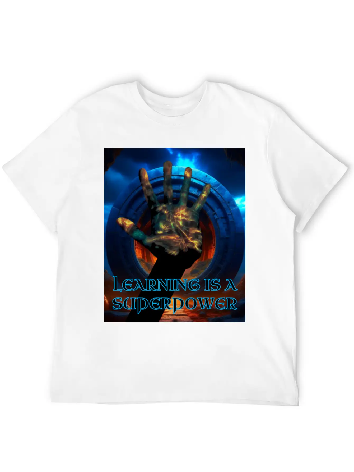 Learning Is A Superpower Poster Soft Cotton Short Sleeve Tee ¨C Unisex Wardrobe Staple