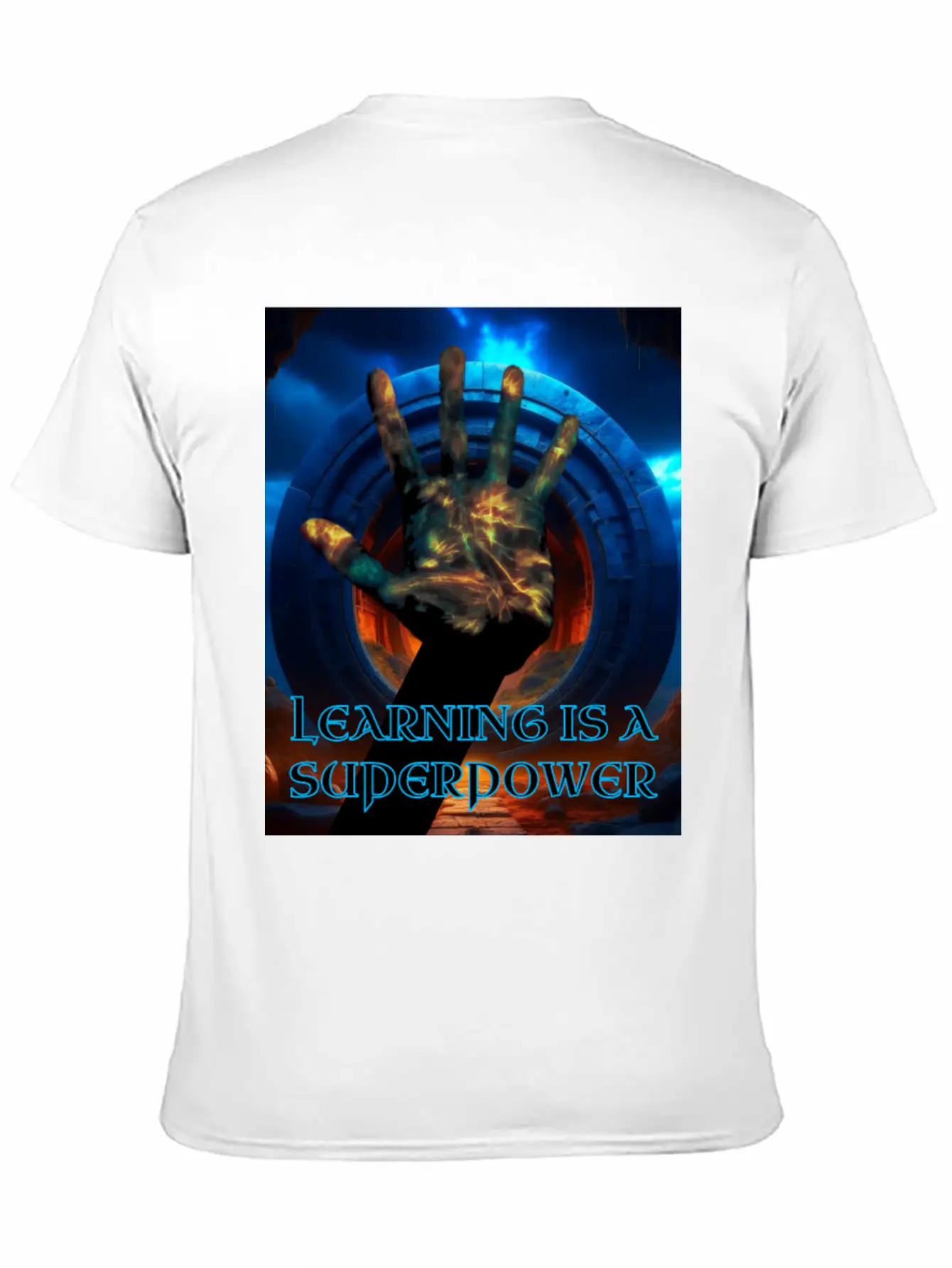 Learning Is A Superpower Poster Soft Cotton Short Sleeve Tee ¨C Unisex Wardrobe Staple