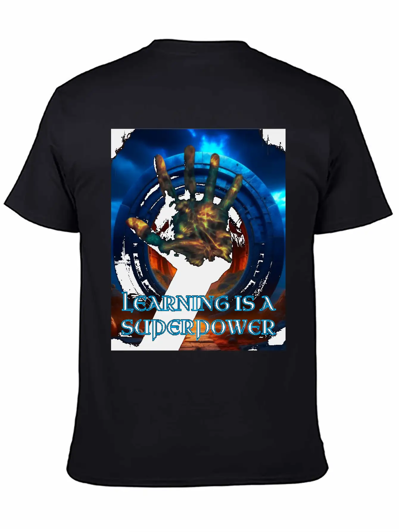 Learning Is A Superpower Poster Soft Cotton Short Sleeve Tee ¨C Unisex Wardrobe Staple