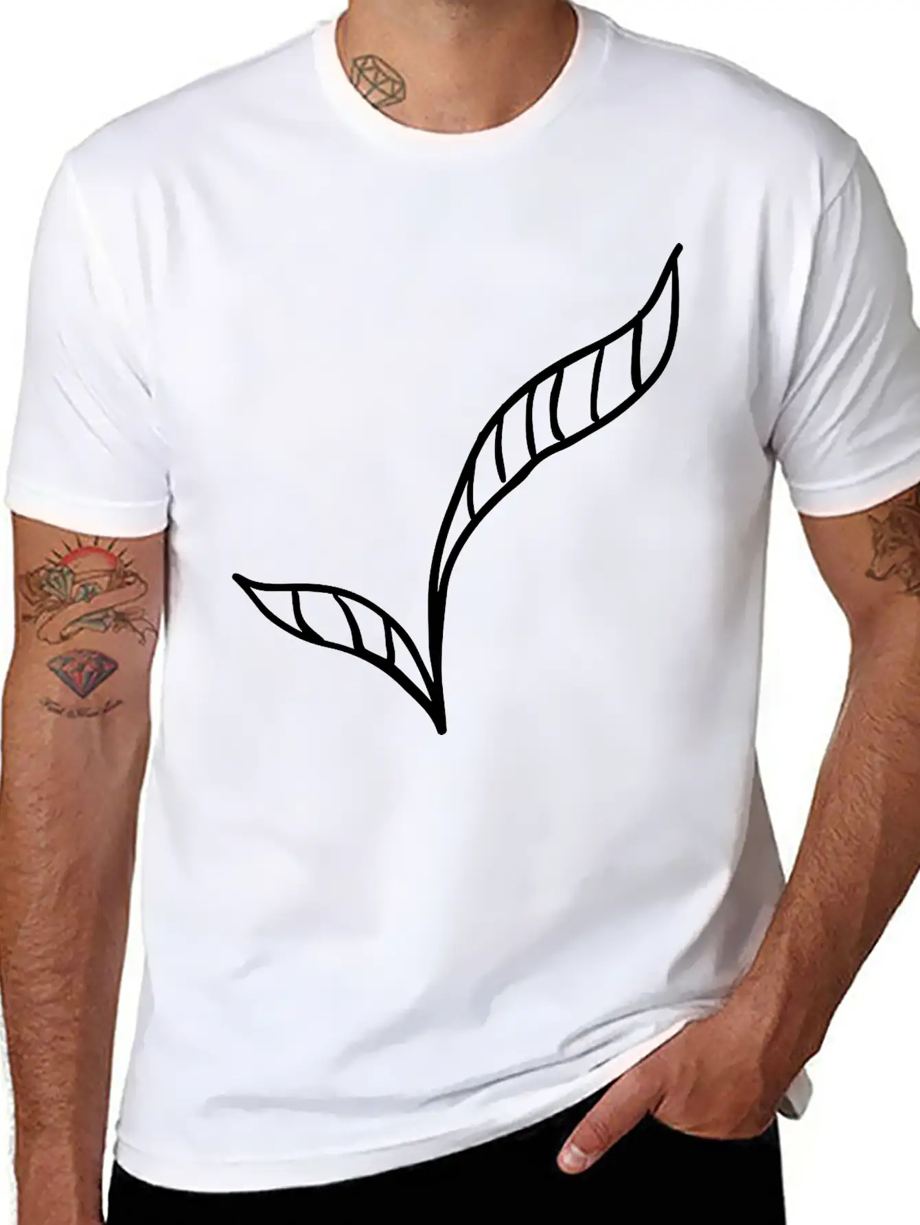Leaves Basic Graphic T-Shirt ¨C Daily Comfort In Soft Cotton