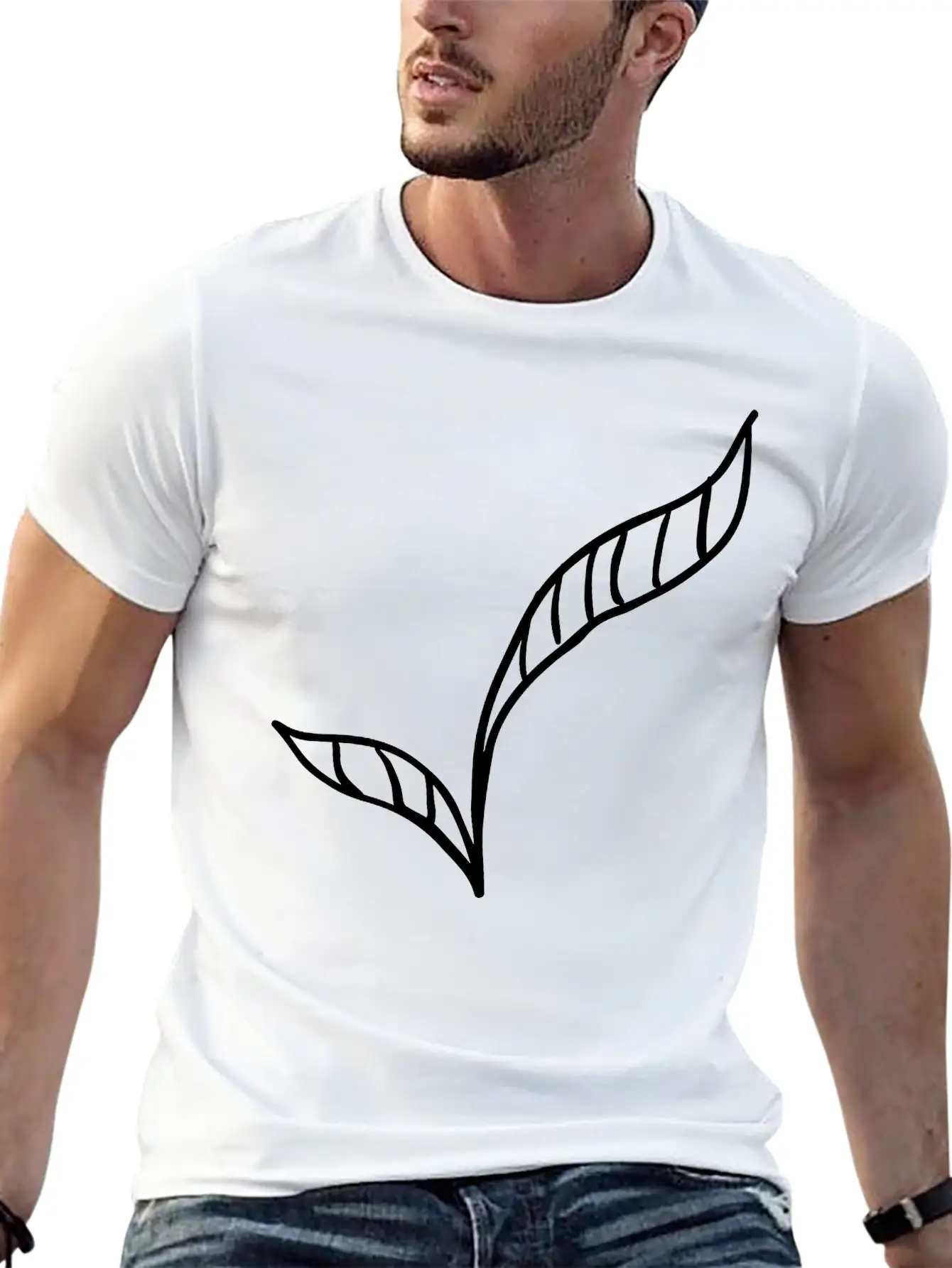 Leaves Basic Graphic T-Shirt ¨C Daily Comfort In Soft Cotton
