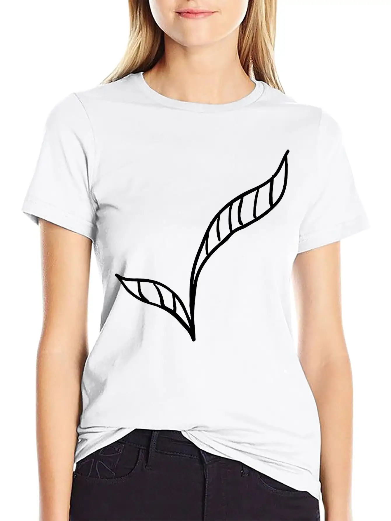 Leaves Basic Graphic T-Shirt ¨C Daily Comfort In Soft Cotton