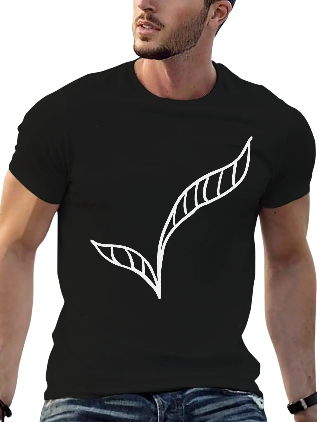 Leaves Basic Graphic T-Shirt ¨C Daily Comfort In Soft Cotton