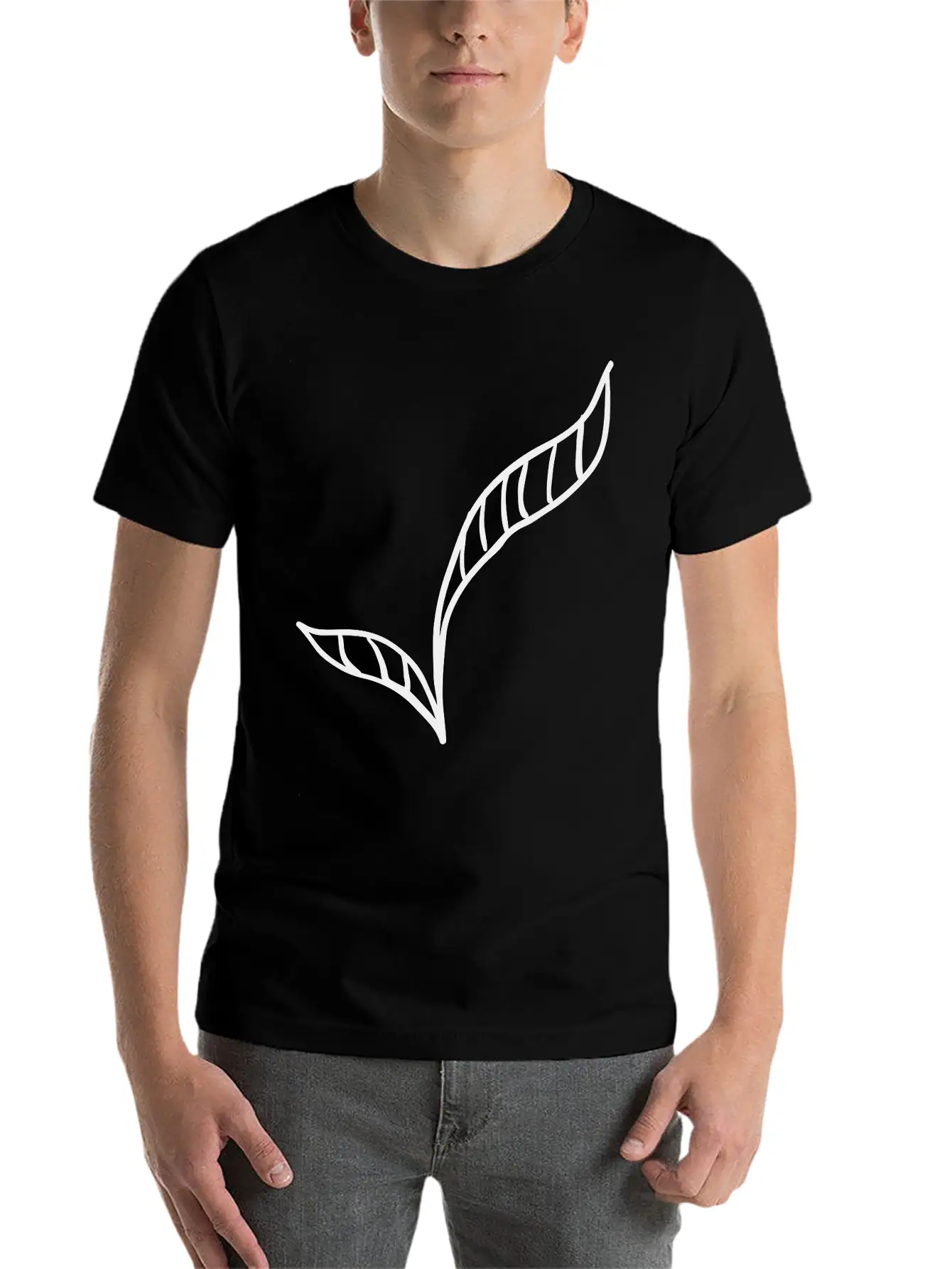 Leaves Basic Graphic T-Shirt ¨C Daily Comfort In Soft Cotton