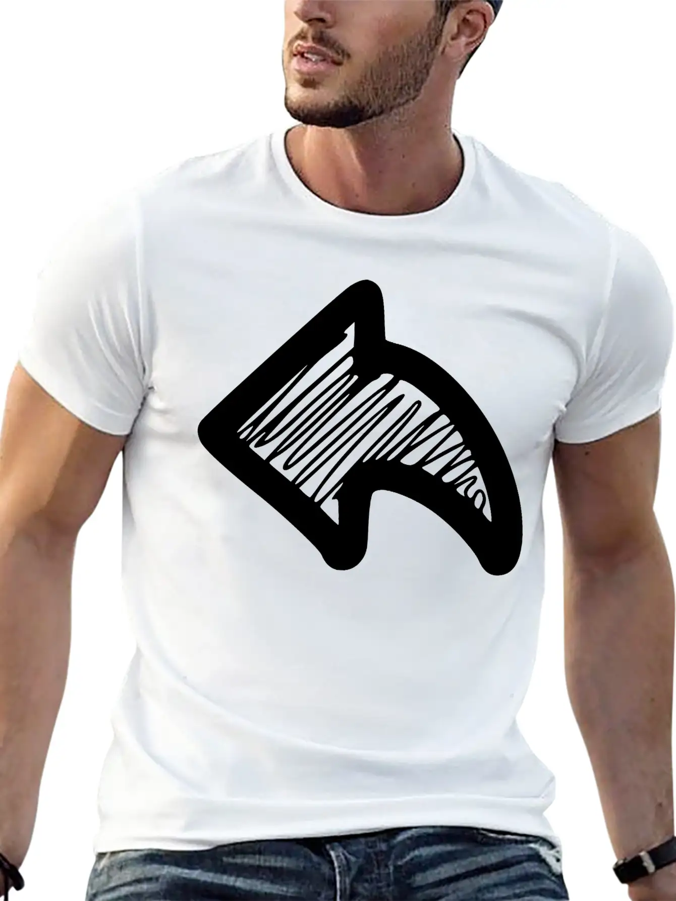 Left Arrow Basic Graphic T-Shirt ¨C Daily Comfort In Soft Cotton