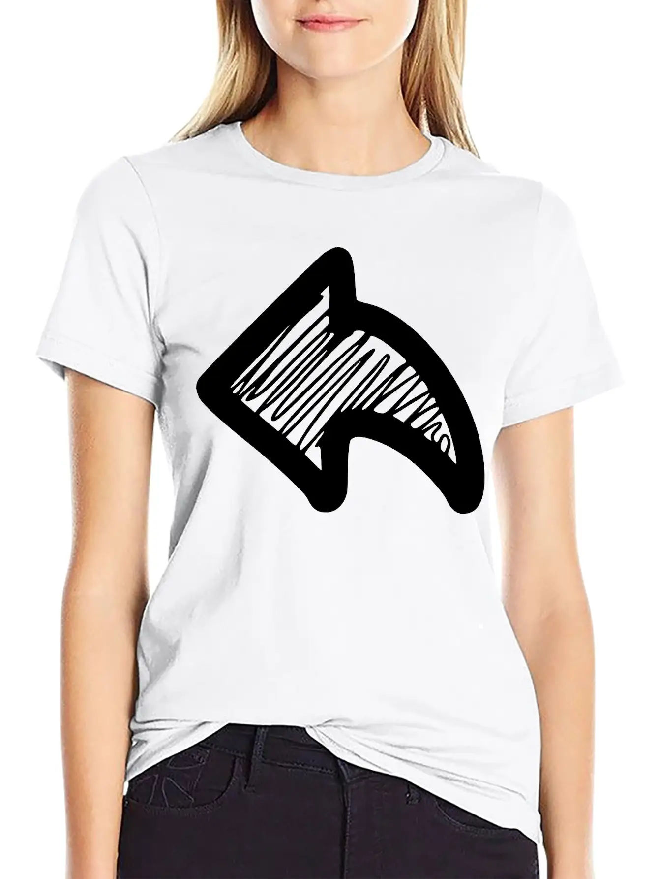 Left Arrow Basic Graphic T-Shirt ¨C Daily Comfort In Soft Cotton