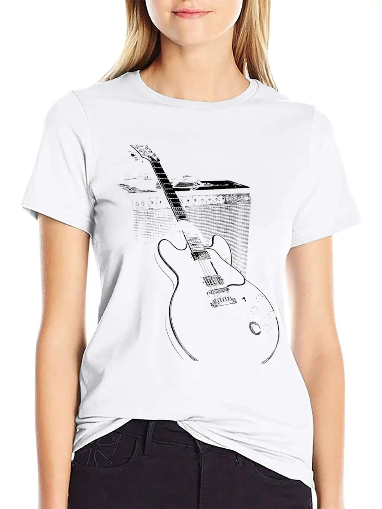 Legendary Blues Guitar And Amp T Shirt Essential Cotton Tee For Daily Outfits ¨C Unisex Style