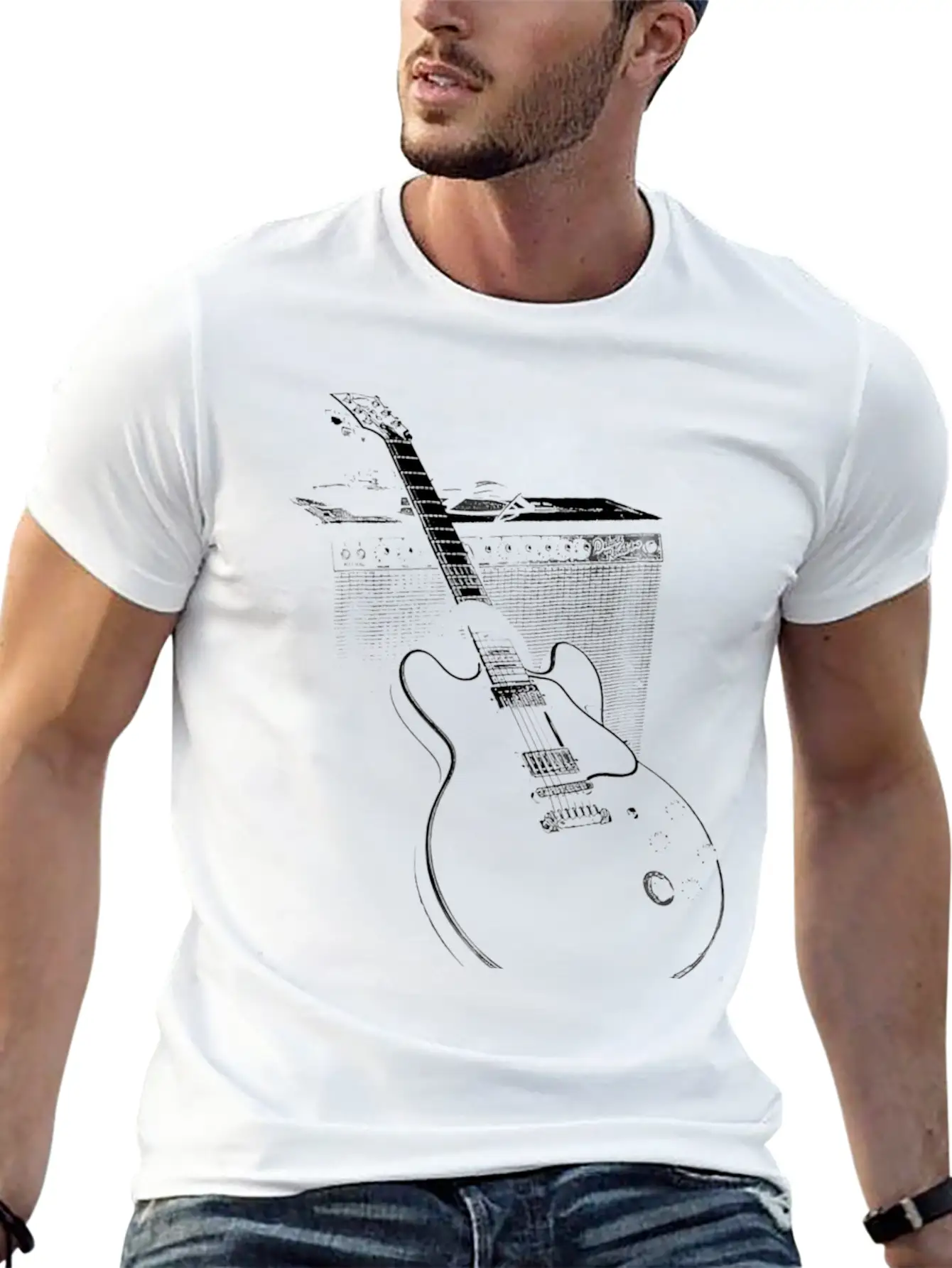 Legendary Blues Guitar And Amp T Shirt Essential Cotton Tee For Daily Outfits ¨C Unisex Style