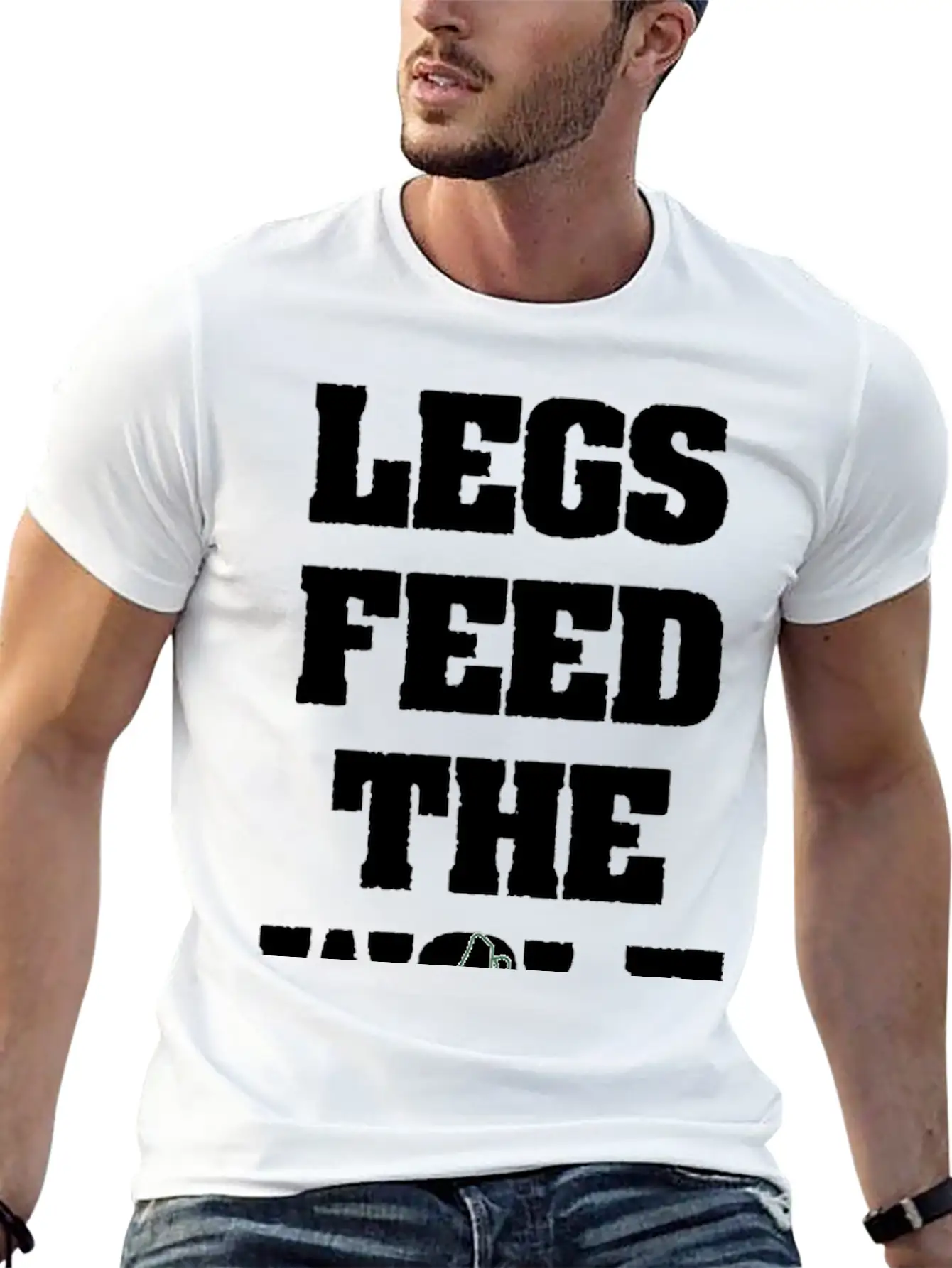 Legs Feed The Wolf Essential Cotton Tee For Daily Outfits ¨C Unisex Style