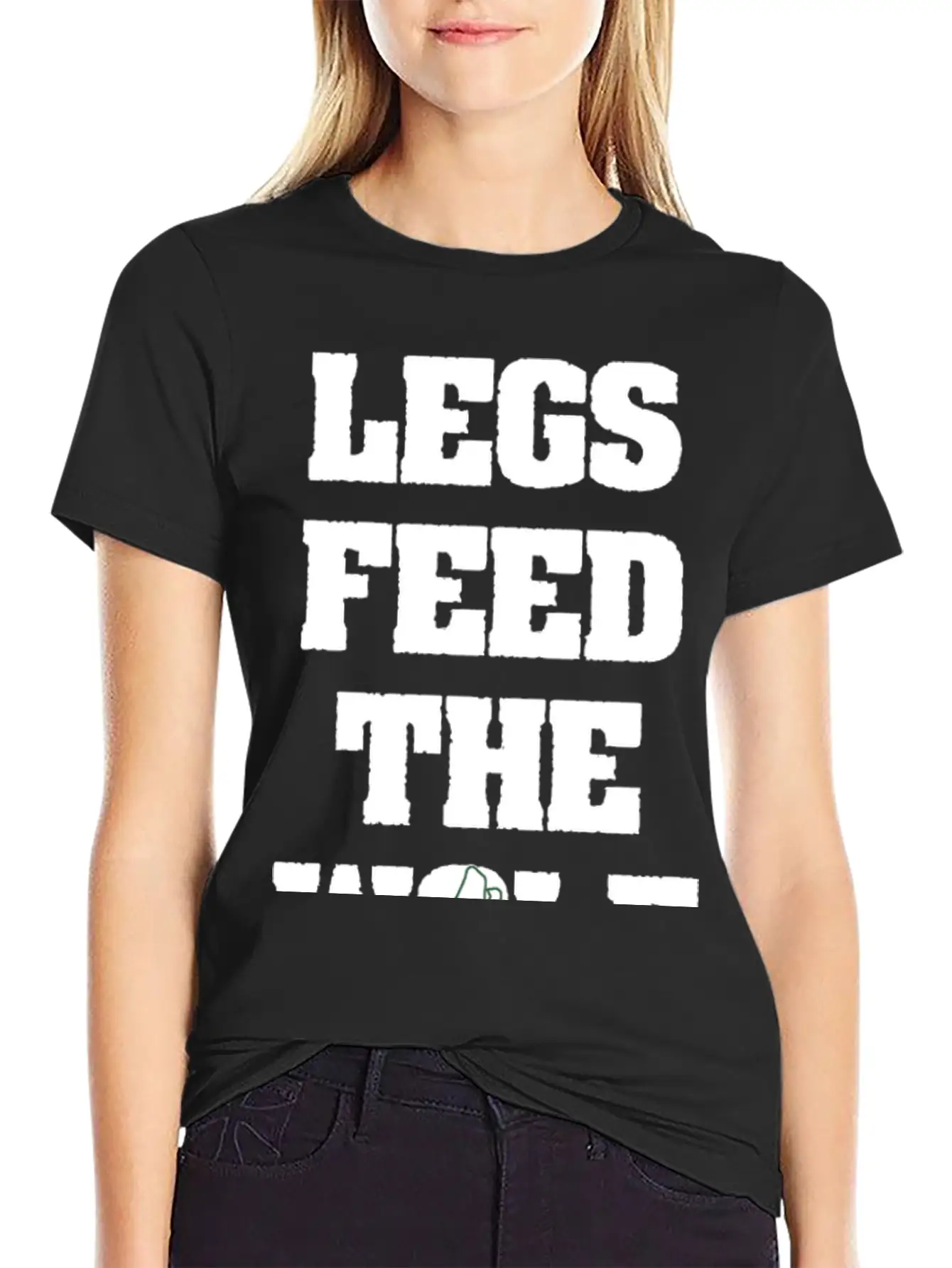 Legs Feed The Wolf Essential Cotton Tee For Daily Outfits ¨C Unisex Style
