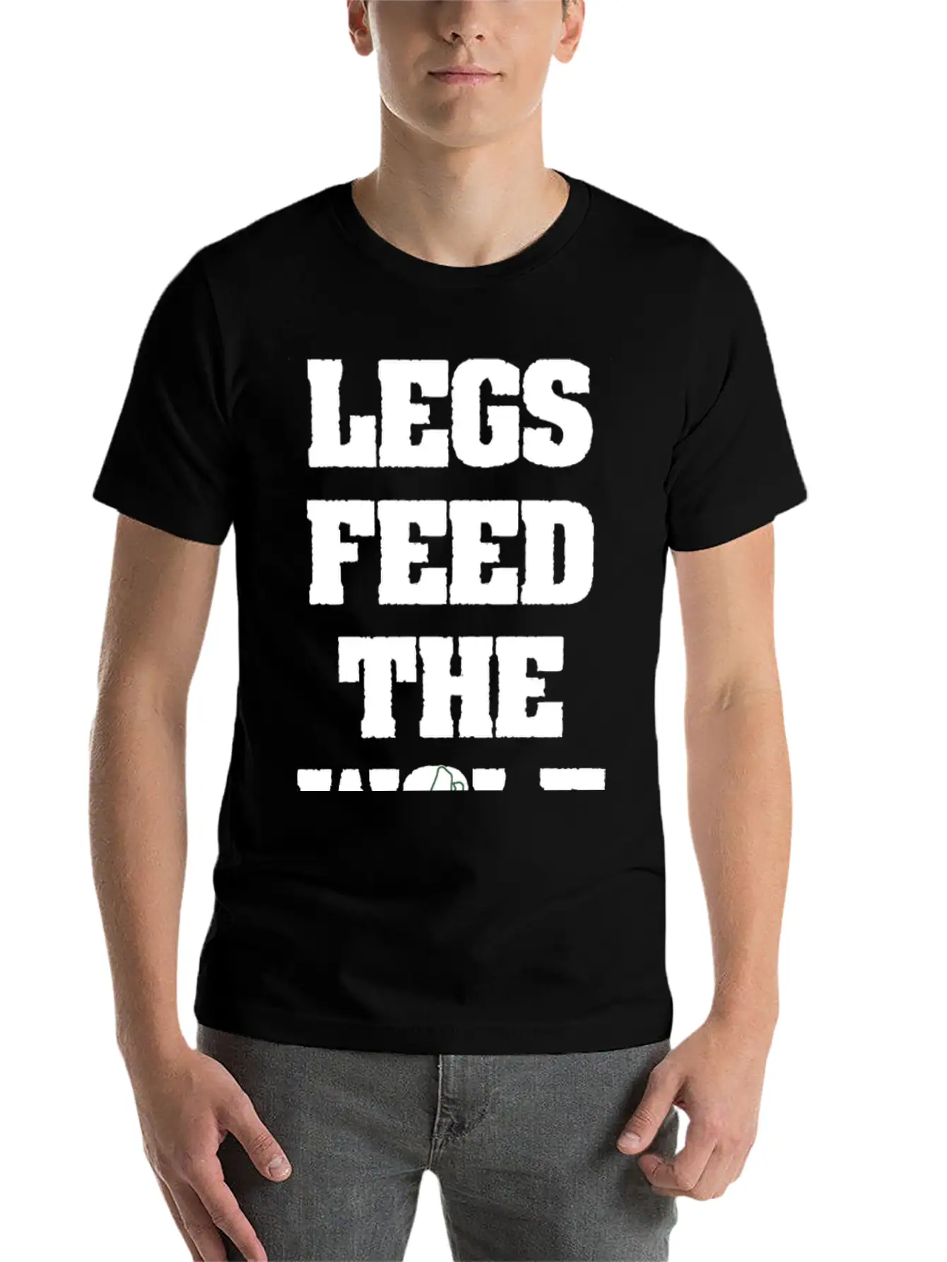 Legs Feed The Wolf Essential Cotton Tee For Daily Outfits ¨C Unisex Style