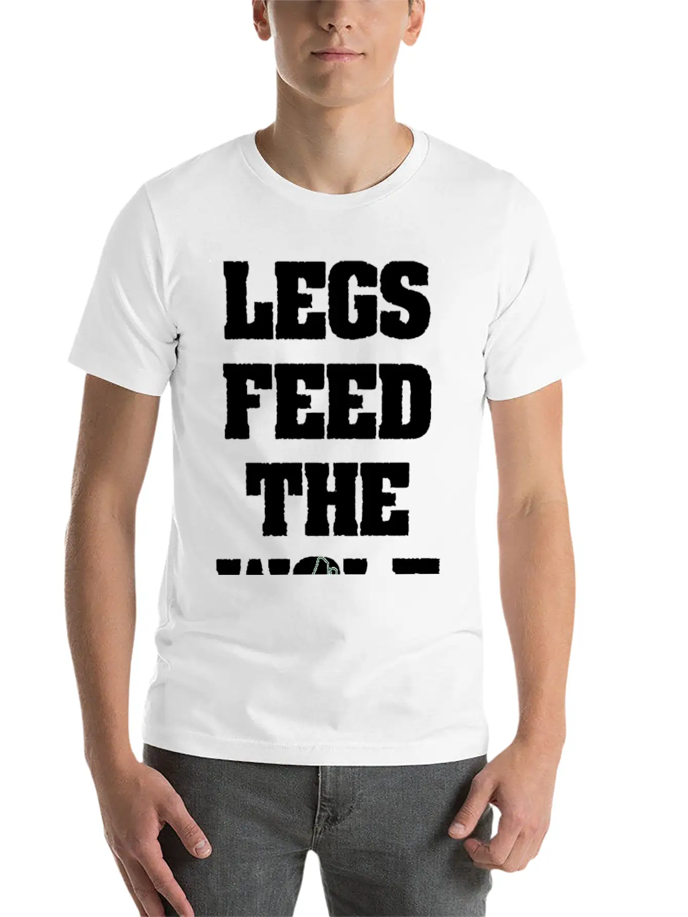 Legs Feed The Wolf Essential Cotton Tee For Daily Outfits ¨C Unisex Style