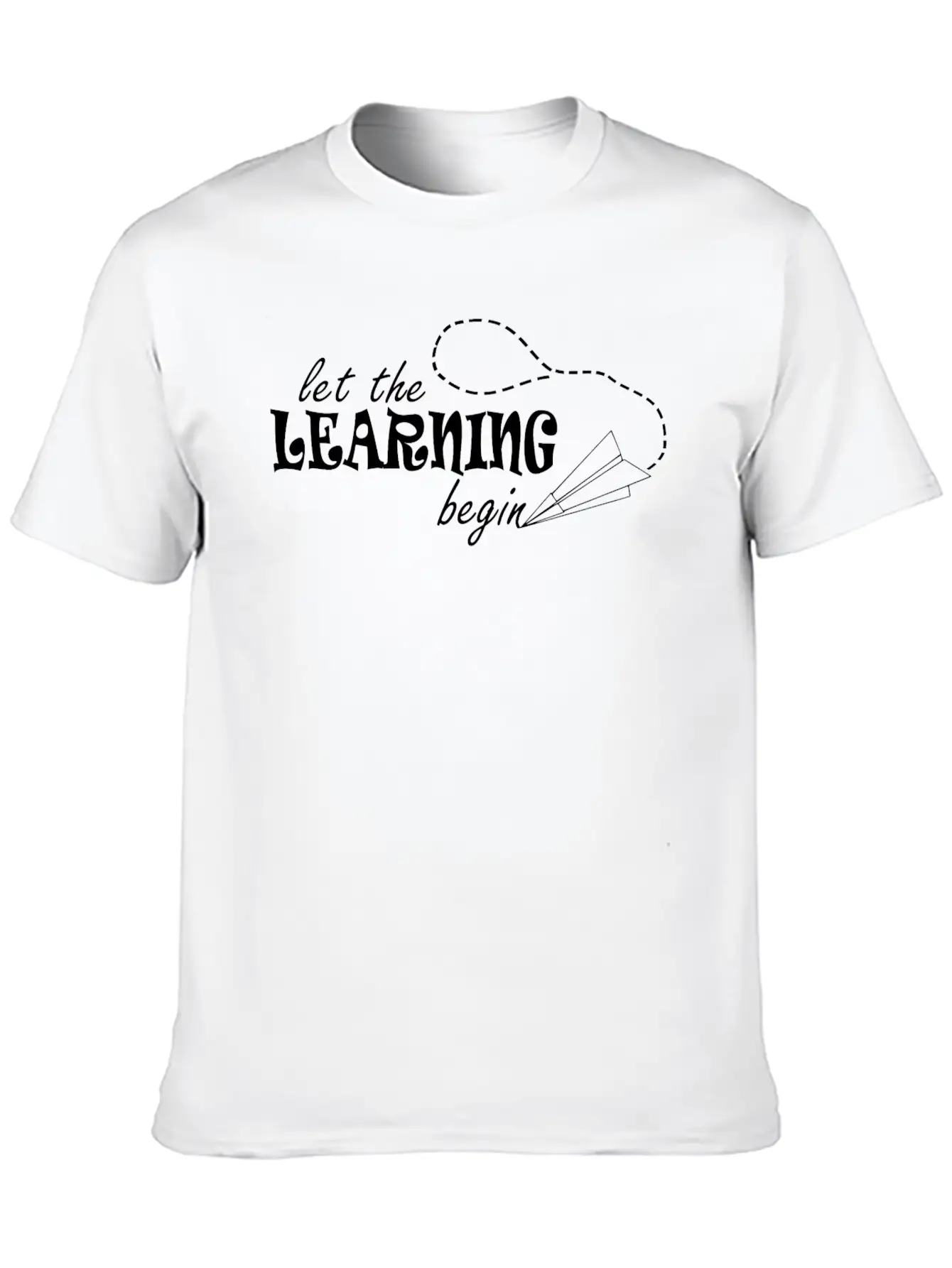 Let The Learning Begin Essential Cotton Tee For Daily Outfits ¨C Unisex Style