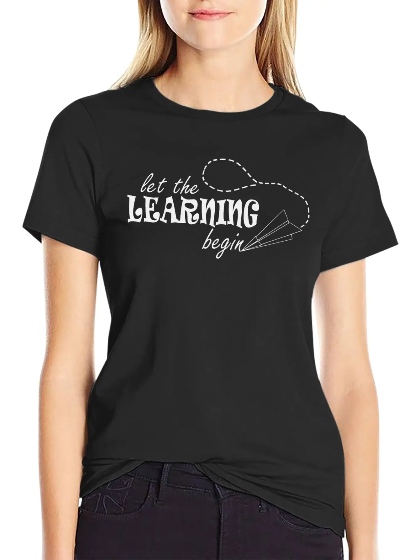 Let The Learning Begin Essential Cotton Tee For Daily Outfits ¨C Unisex Style