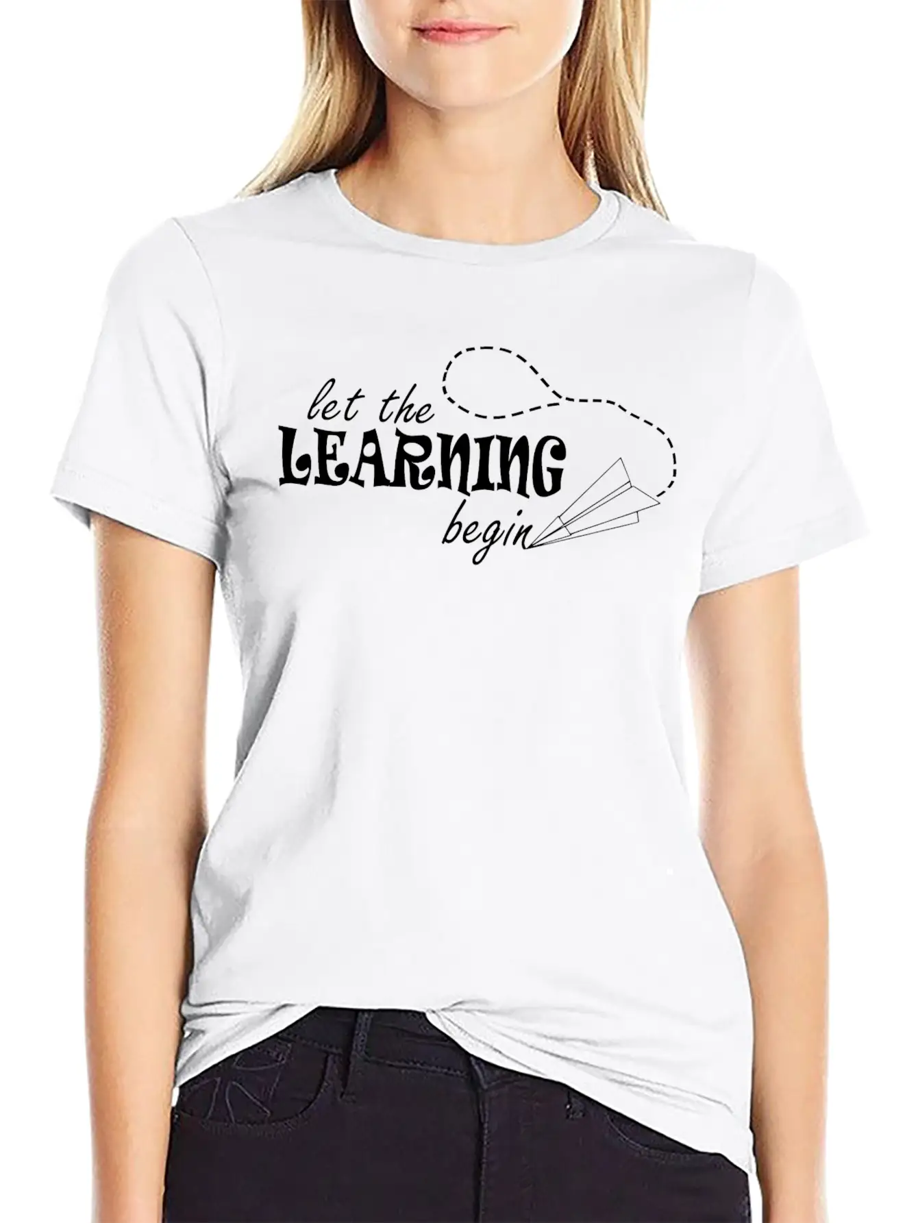Let The Learning Begin Essential Cotton Tee For Daily Outfits ¨C Unisex Style