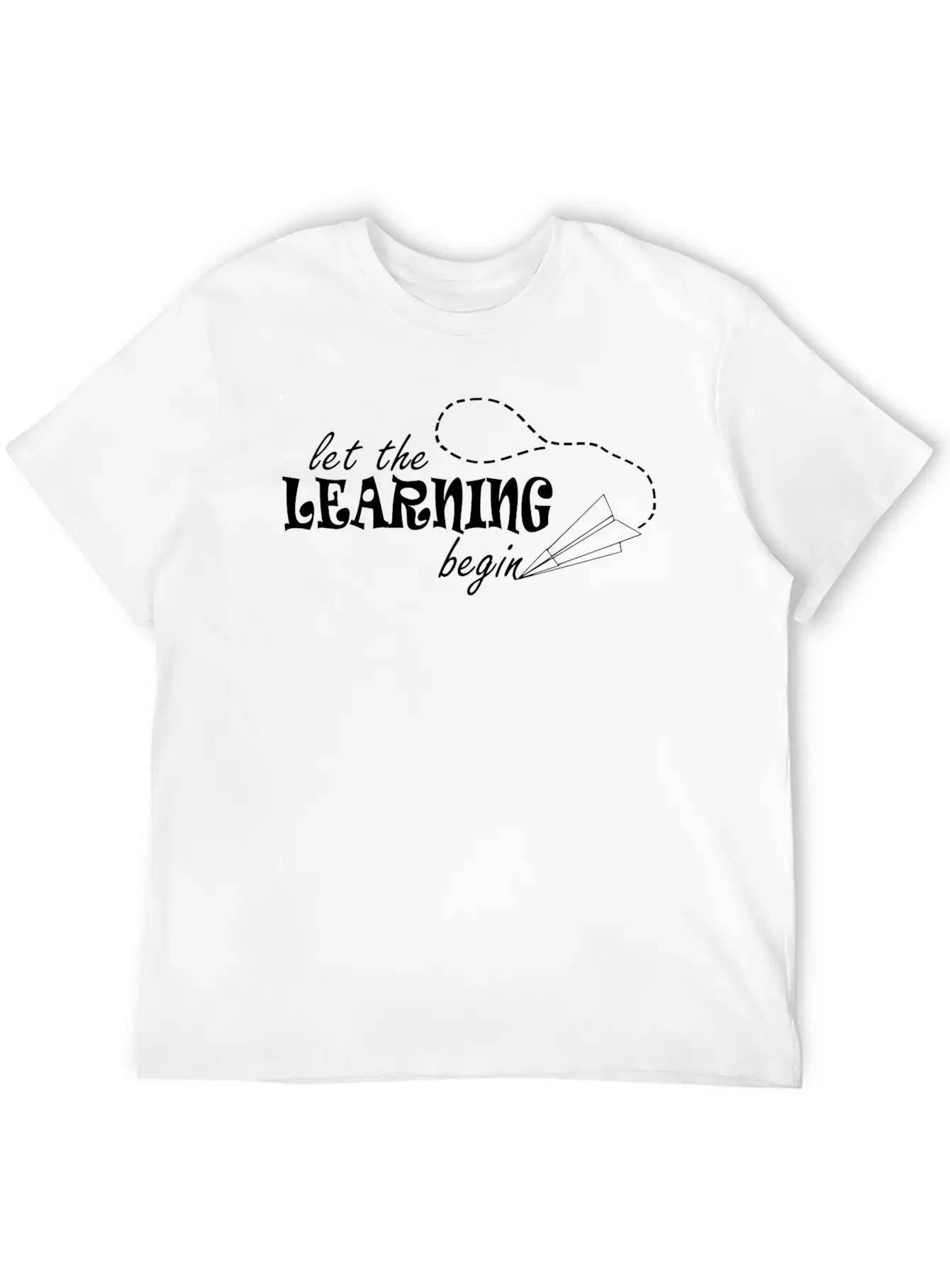 Let The Learning Begin Essential Cotton Tee For Daily Outfits ¨C Unisex Style