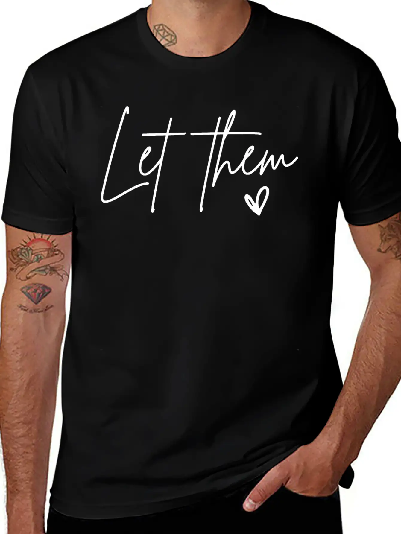 Let Them Heart Kindness Matters Essential Cotton Tee For Daily Outfits ¨C Unisex Style