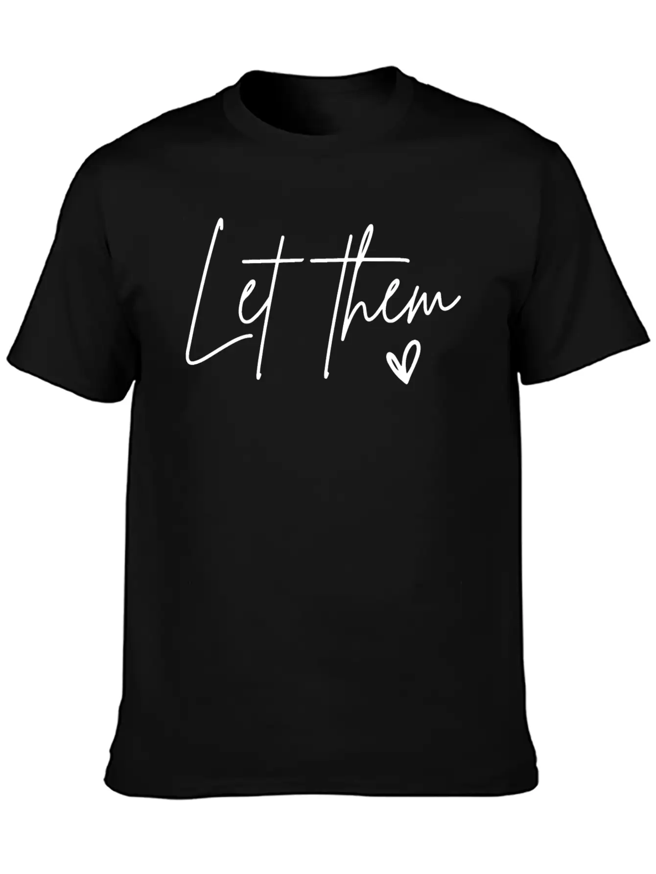 Let Them Heart Kindness Matters Essential Cotton Tee For Daily Outfits ¨C Unisex Style