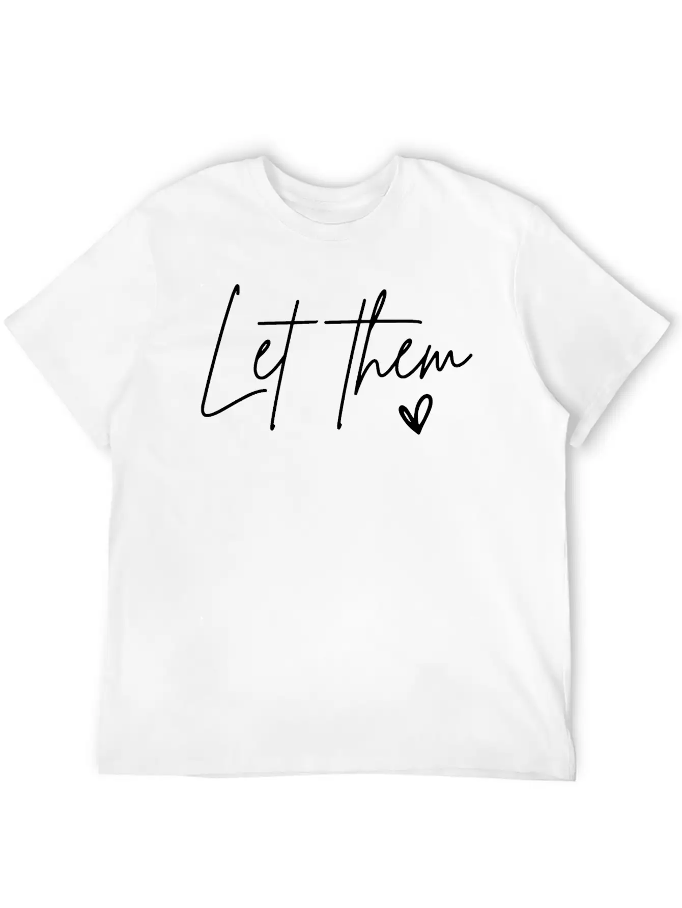 Let Them Heart Kindness Matters Essential Cotton Tee For Daily Outfits ¨C Unisex Style