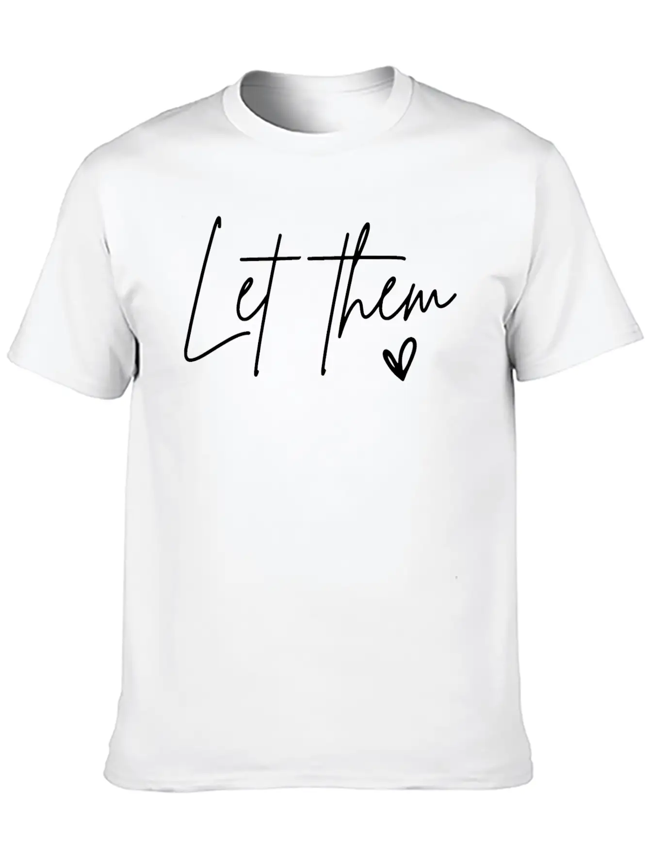 Let Them Heart Kindness Matters Essential Cotton Tee For Daily Outfits ¨C Unisex Style