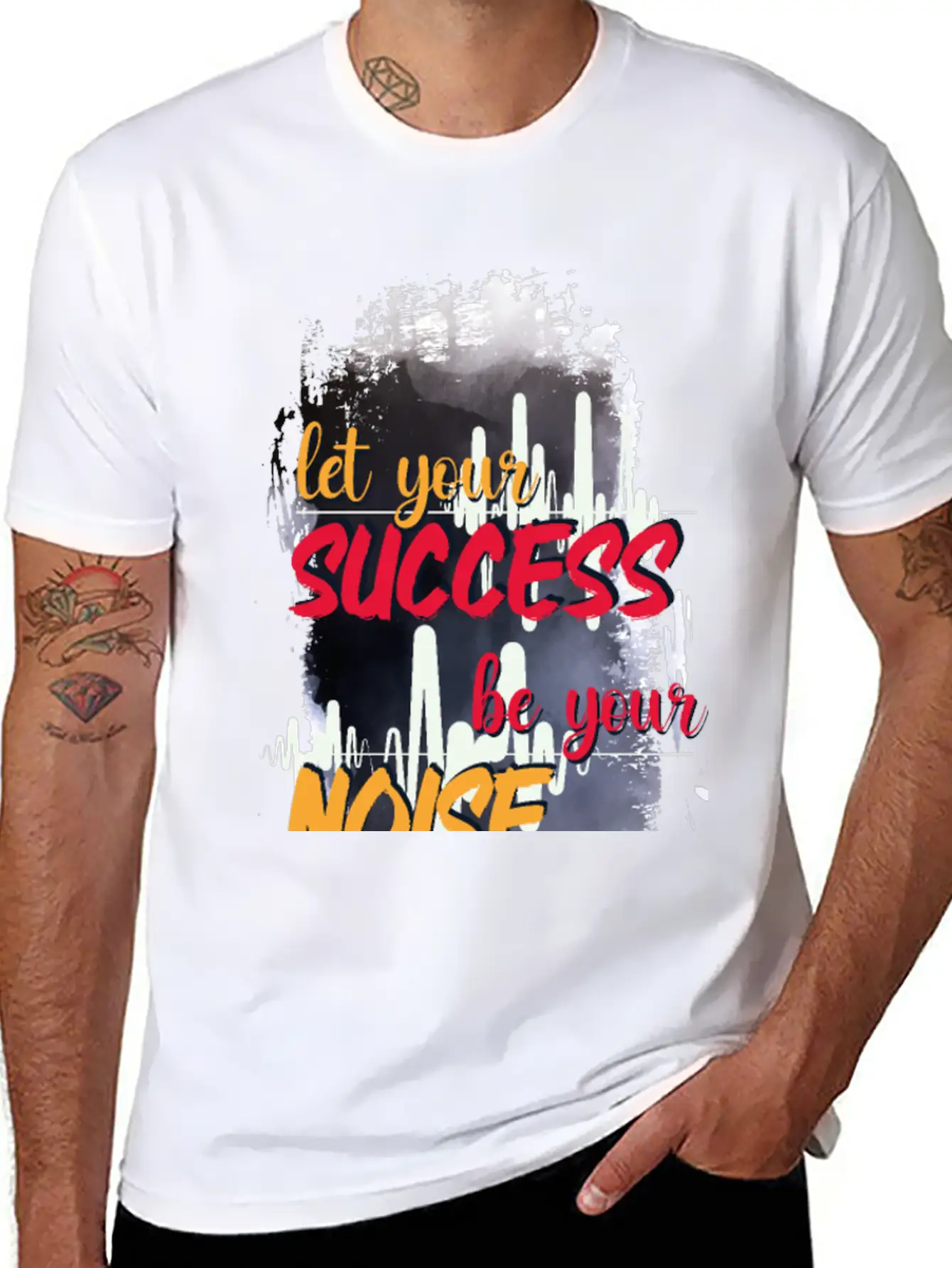 Let Your Success Be Your Noise Basic Graphic T-Shirt ¨C Daily Comfort In Soft Cotton