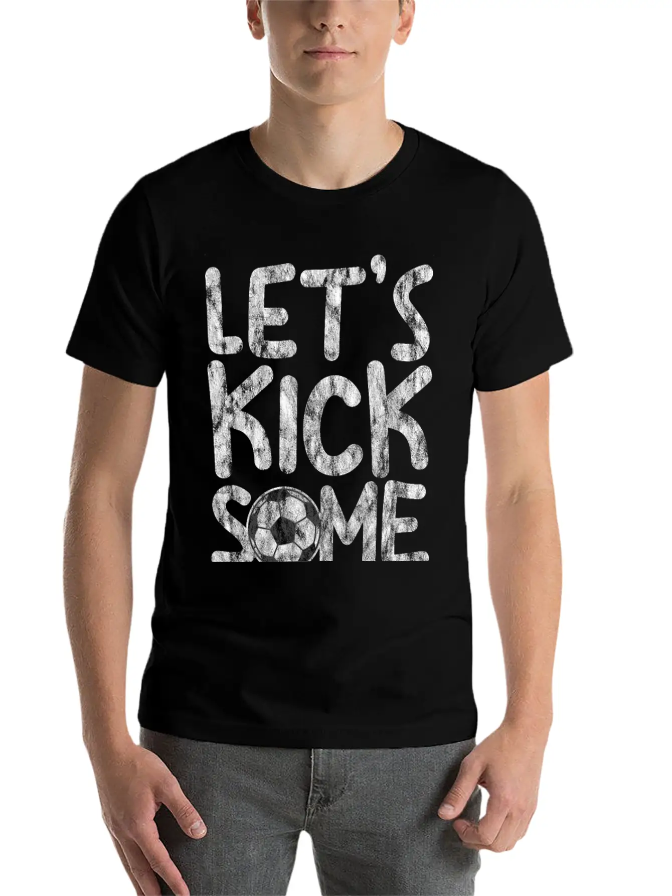 Let's Kick Some Grass 3 Basic Graphic T-Shirt ¨C Daily Comfort In Soft Cotton