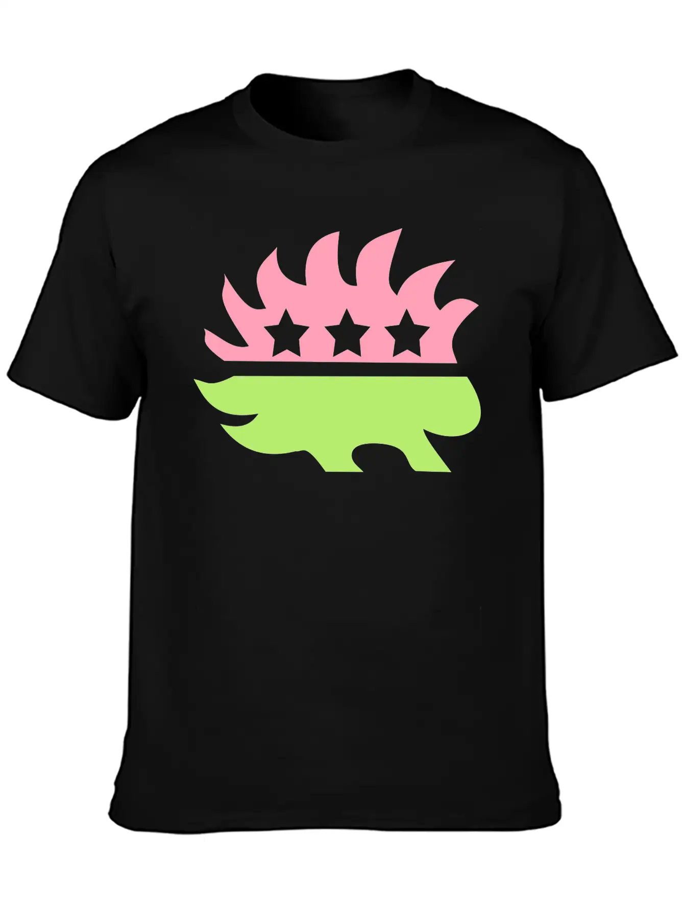 Libertarian Porcupine Transparent Background Basic Graphic T-Shirt ¨C Daily Comfort In Soft Cotton