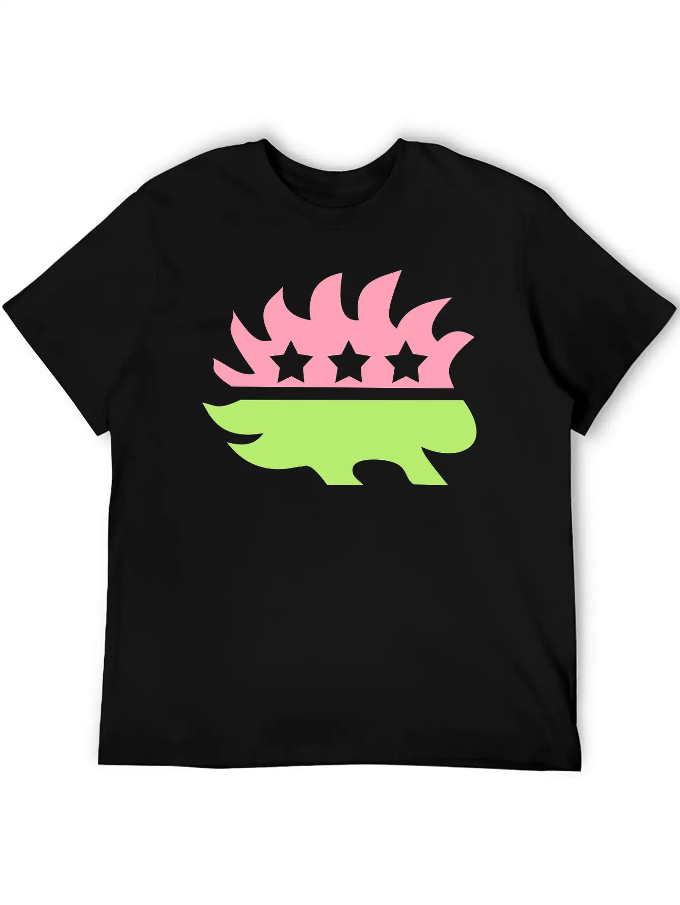 Libertarian Porcupine Transparent Background Basic Graphic T-Shirt ¨C Daily Comfort In Soft Cotton