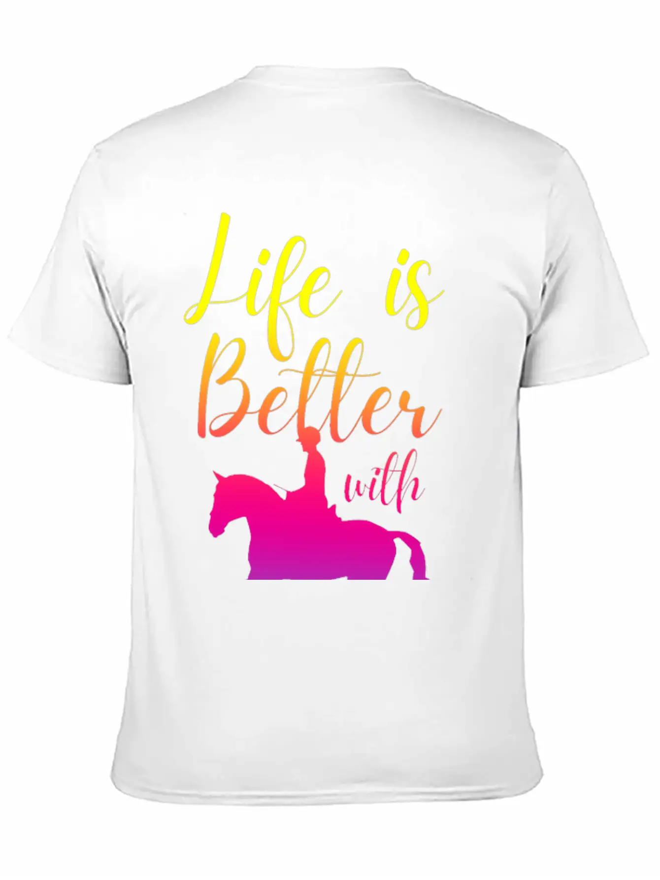 Life Is Better With Horses Basic Graphic T-Shirt ¨C Daily Comfort In Soft Cotton