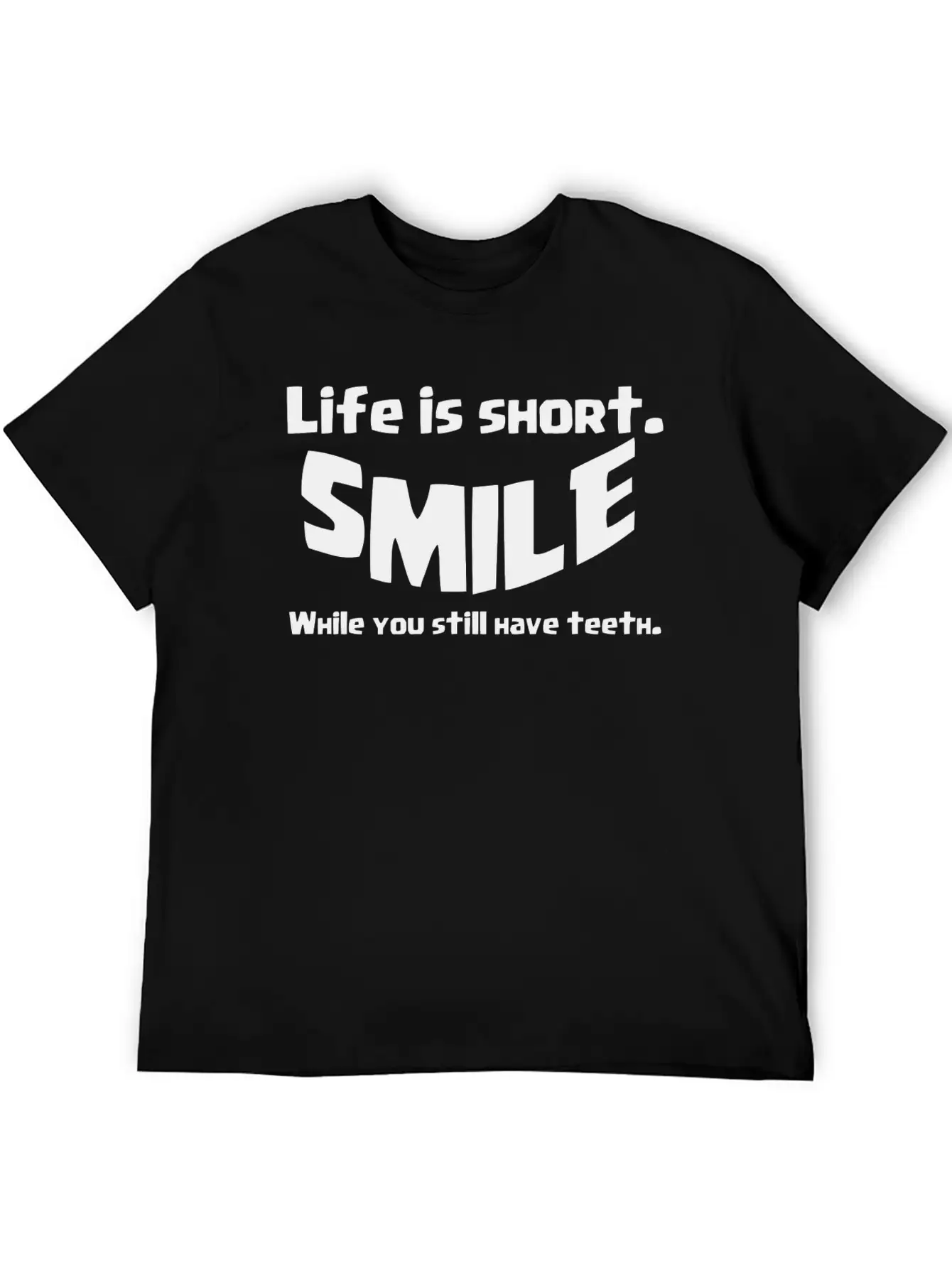 Life Short Smile Advice Wisdom Soft Cotton Short Sleeve Tee ¨C Unisex Wardrobe Staple