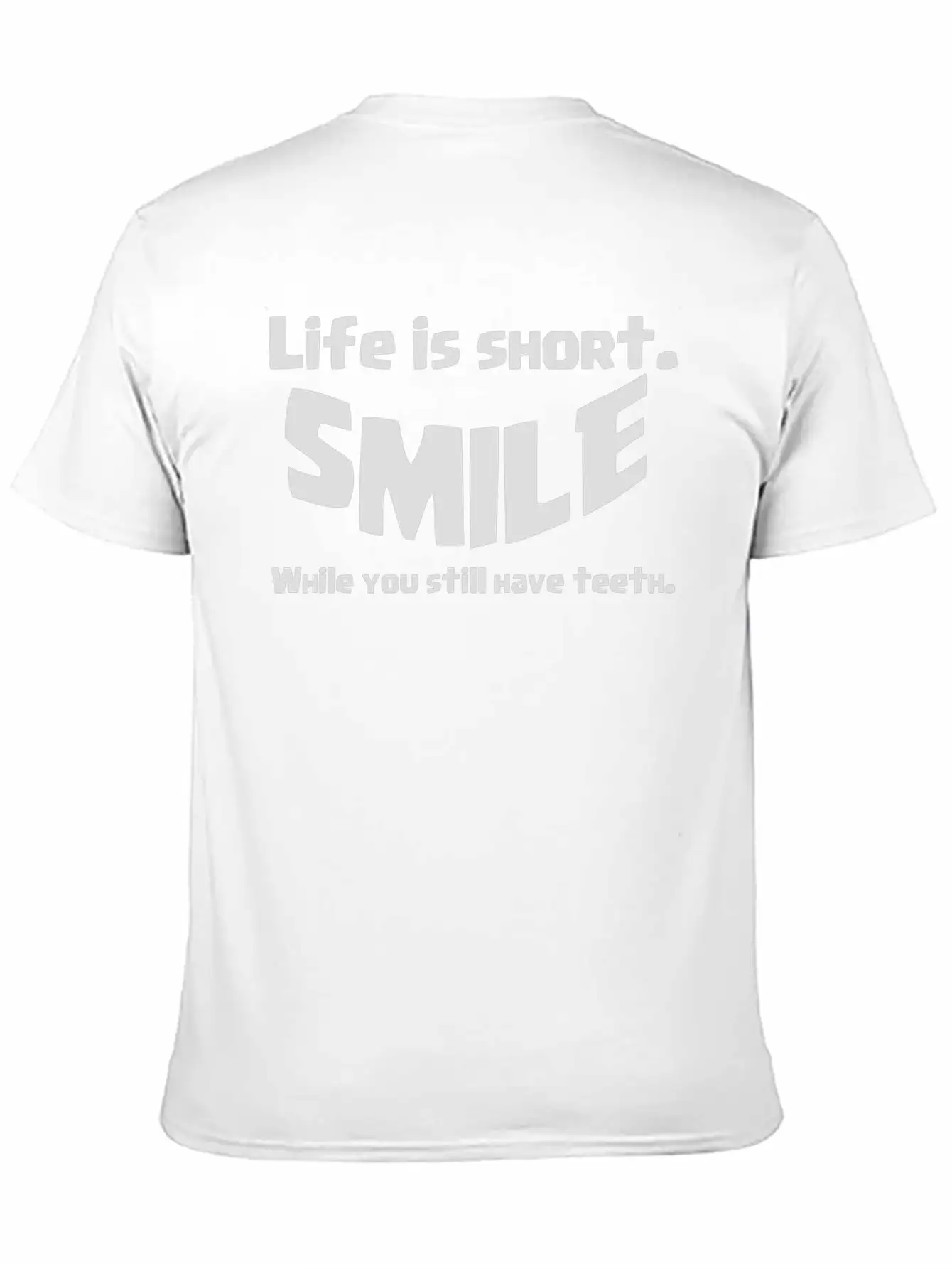 Life Short Smile Advice Wisdom Soft Cotton Short Sleeve Tee ¨C Unisex Wardrobe Staple