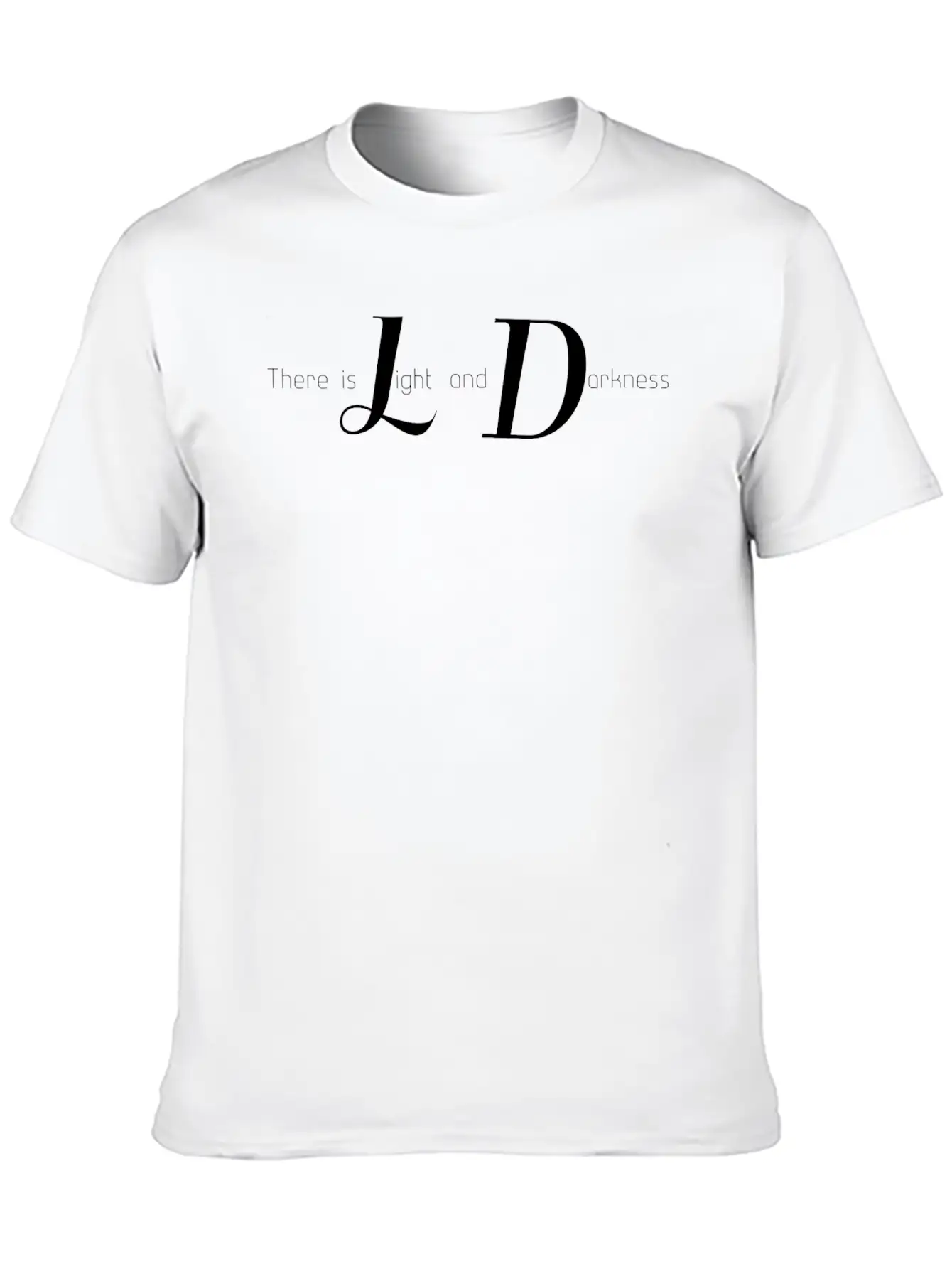 Light And Darkness Essential Cotton Tee For Daily Outfits ¨C Unisex Style