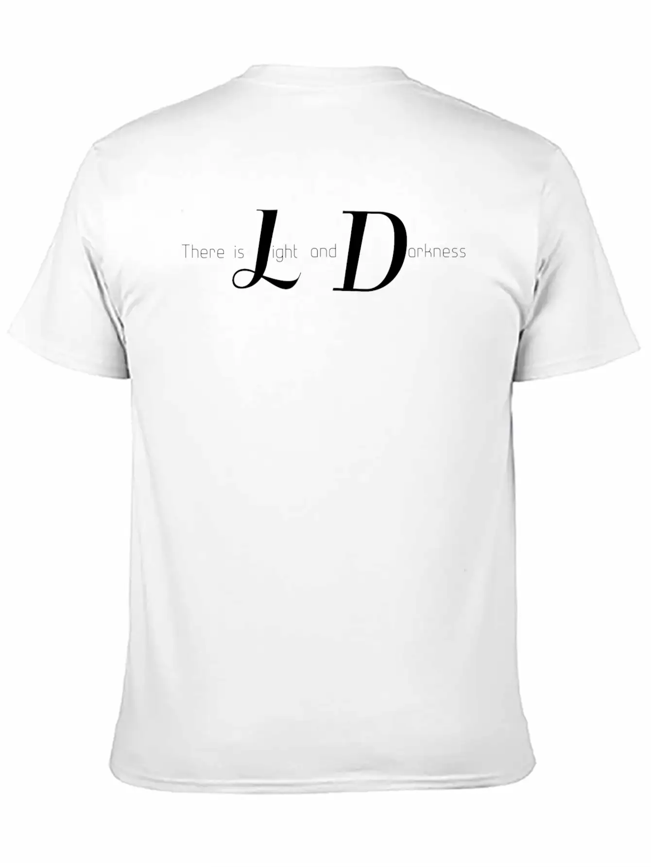 Light And Darkness Essential Cotton Tee For Daily Outfits ¨C Unisex Style