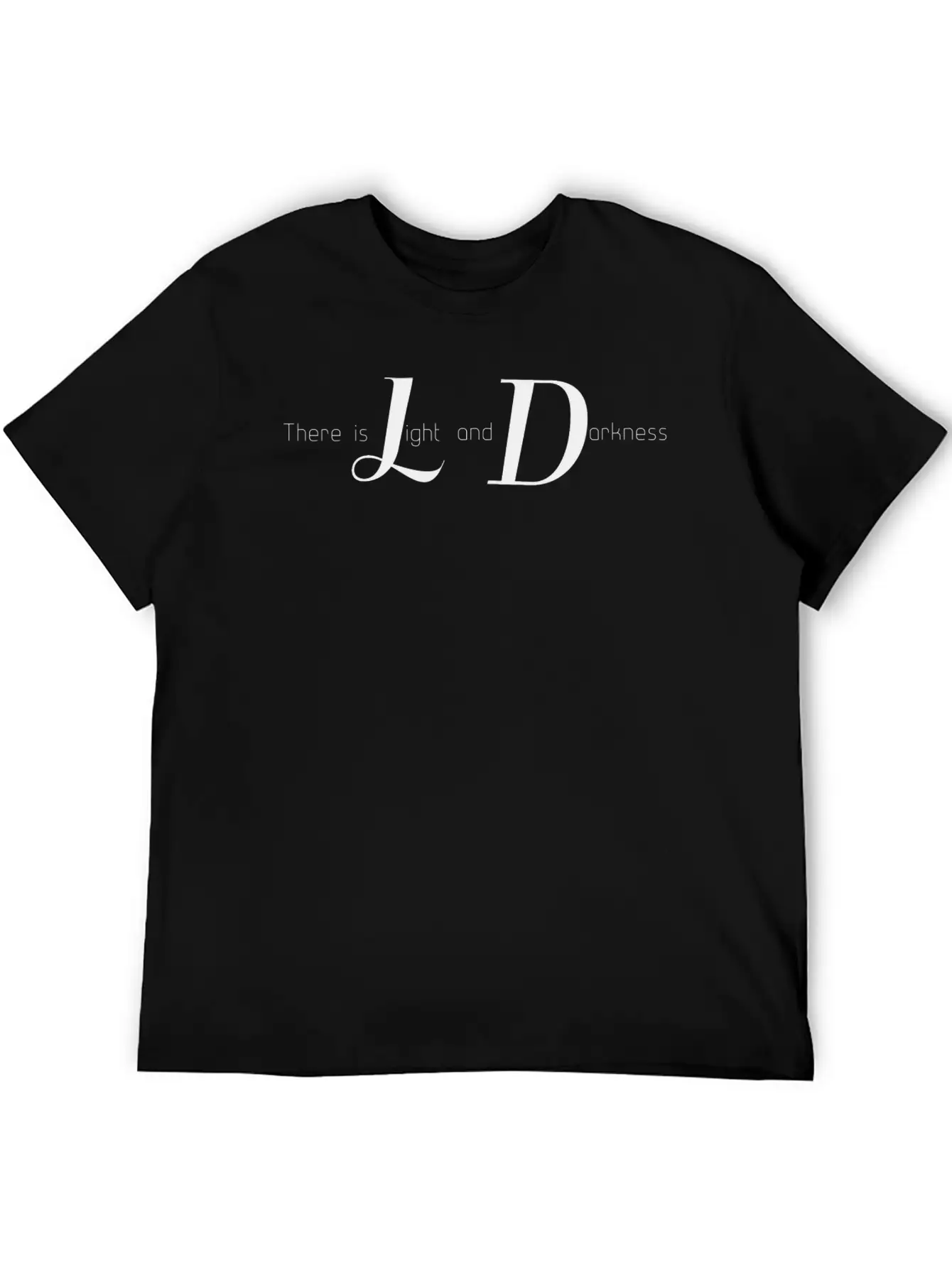 Light And Darkness Essential Cotton Tee For Daily Outfits ¨C Unisex Style