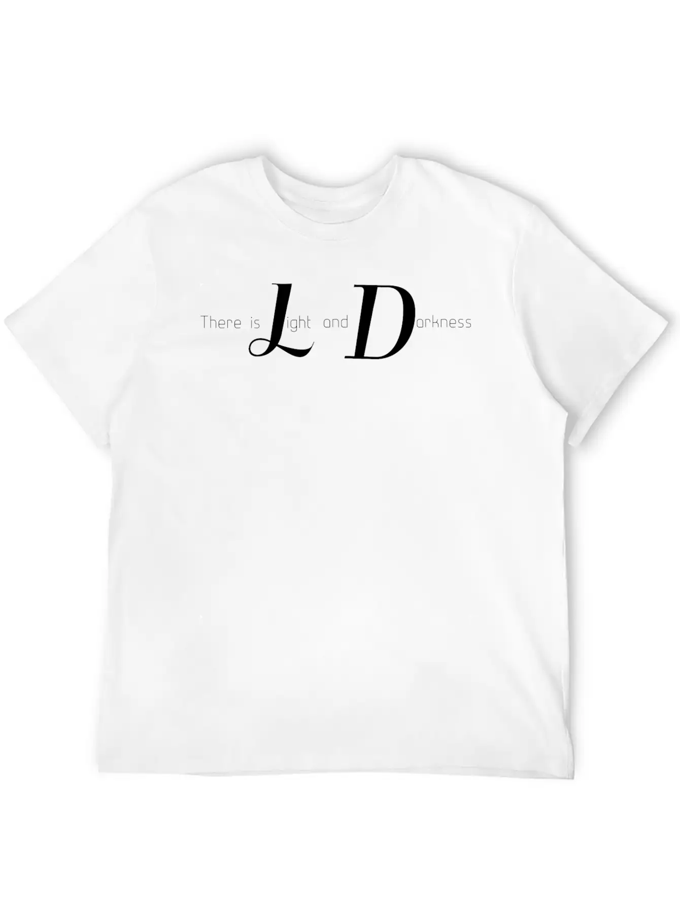 Light And Darkness Essential Cotton Tee For Daily Outfits ¨C Unisex Style