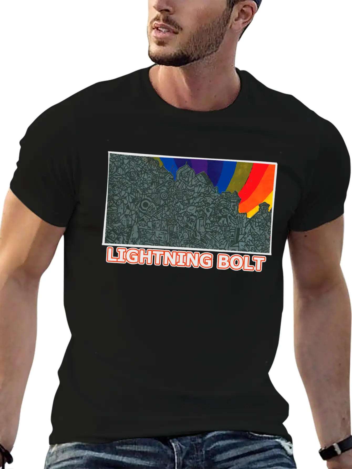 Lightening Bolt Soft Cotton Short Sleeve Tee ¨C Unisex Wardrobe Staple