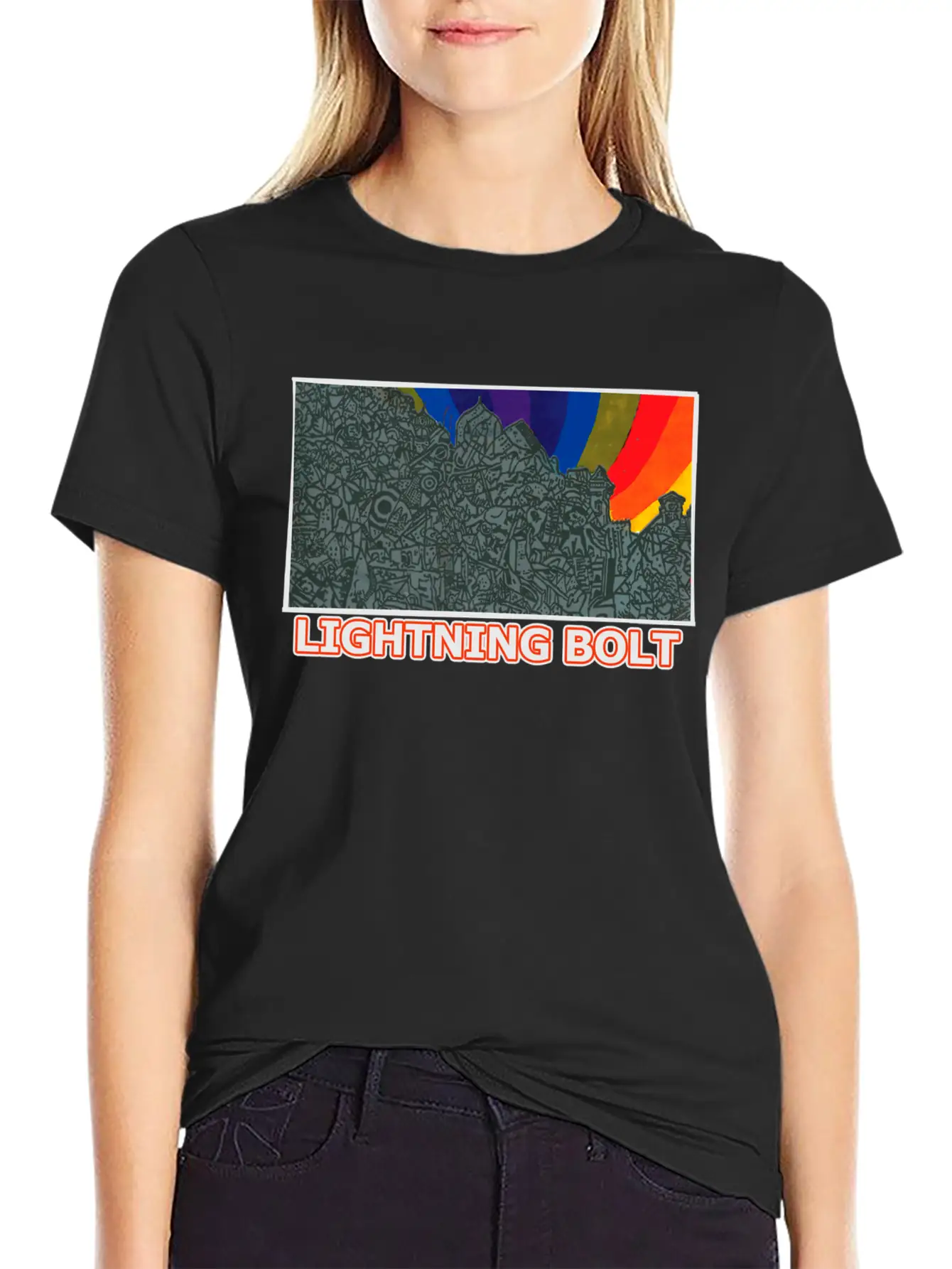 Lightening Bolt Soft Cotton Short Sleeve Tee ¨C Unisex Wardrobe Staple