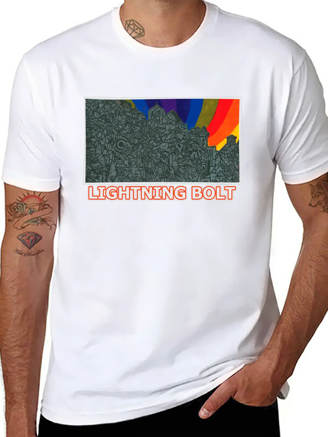 Lightening Bolt Soft Cotton Short Sleeve Tee ¨C Unisex Wardrobe Staple