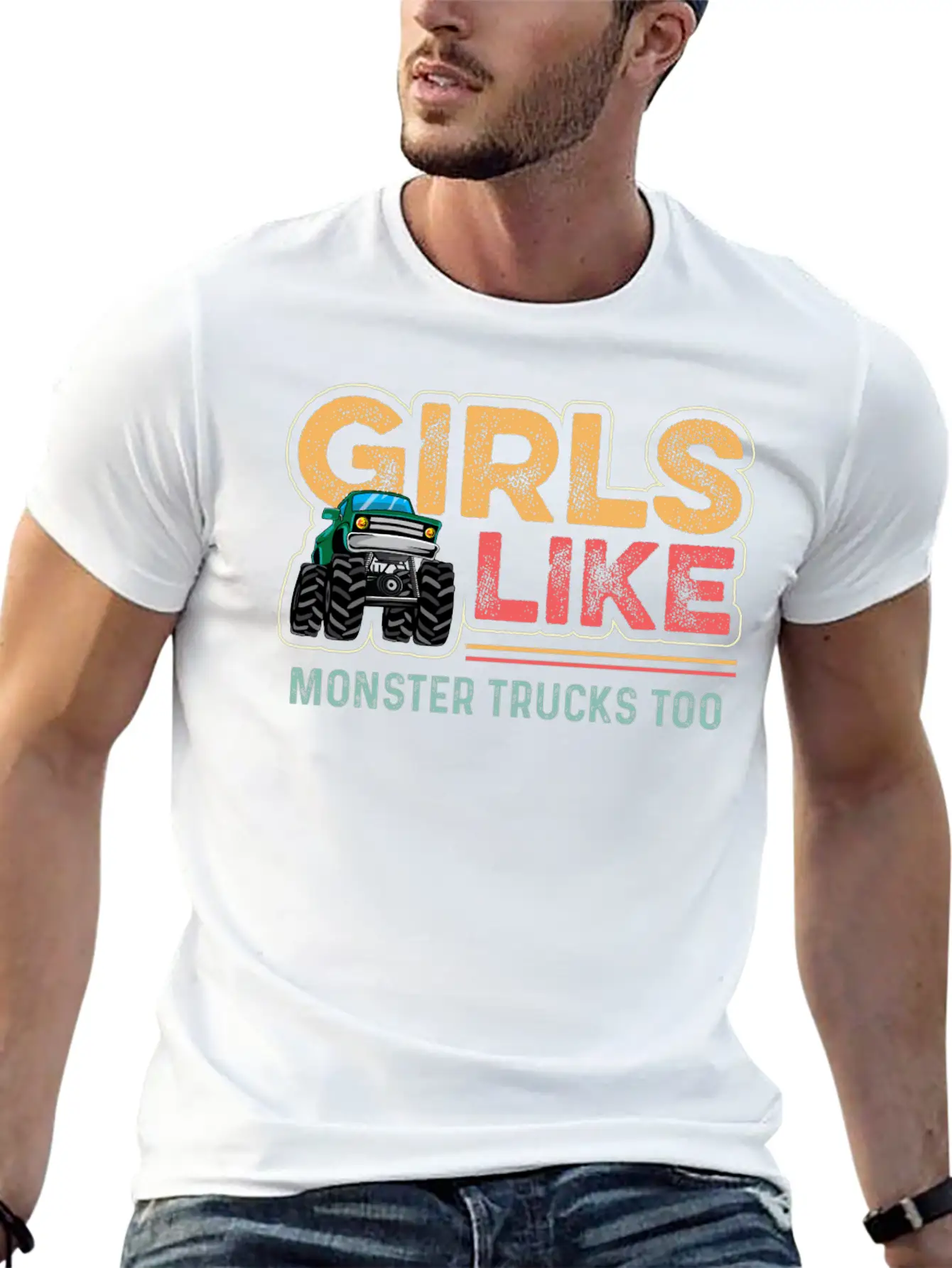 Like Monster Trucks Adventurous Gift Soft Cotton Short Sleeve Tee ¨C Unisex Wardrobe Staple