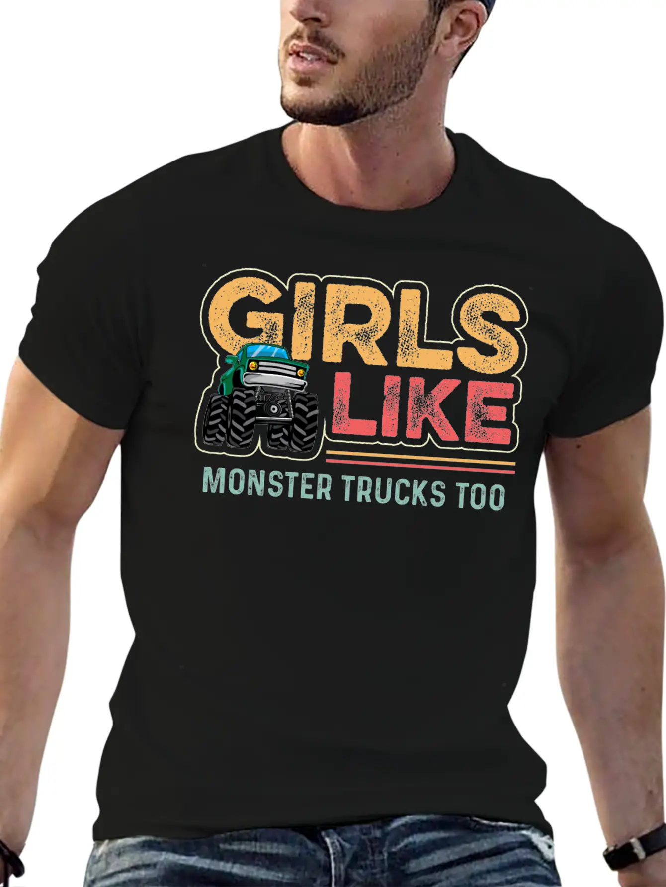 Like Monster Trucks Adventurous Gift Soft Cotton Short Sleeve Tee ¨C Unisex Wardrobe Staple