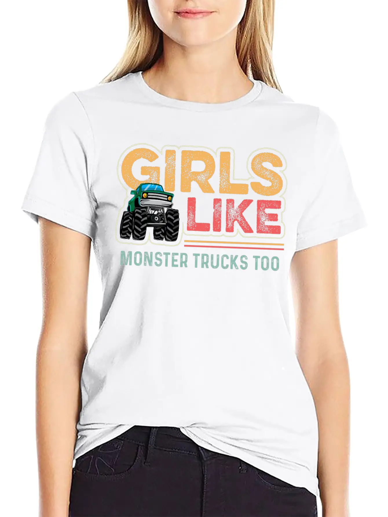 Like Monster Trucks Adventurous Gift Soft Cotton Short Sleeve Tee ¨C Unisex Wardrobe Staple