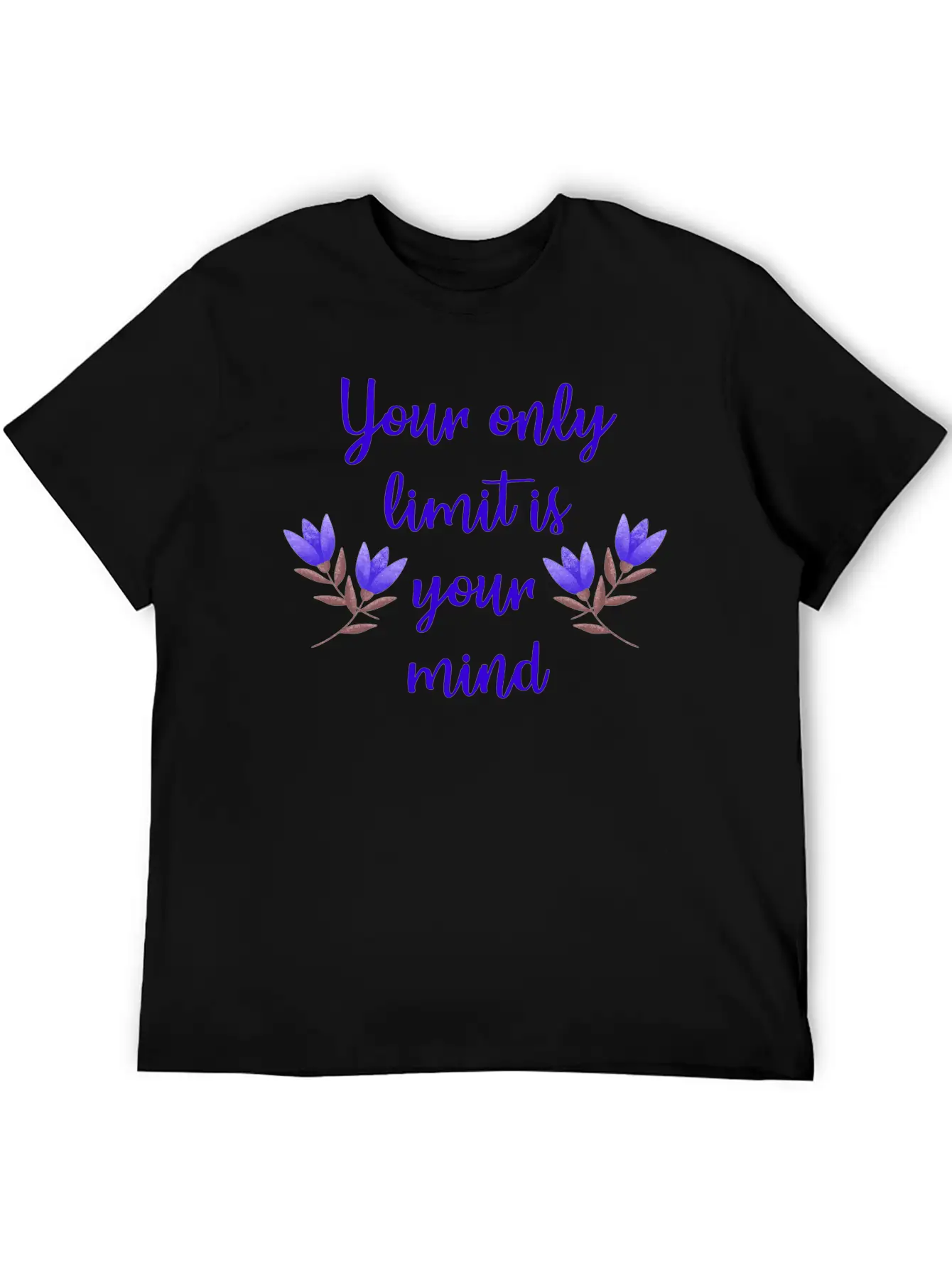 Limit Is Your Mind Inspirational Quote Inner Peace Essential Cotton Tee For Daily Outfits ¨C Unisex Style