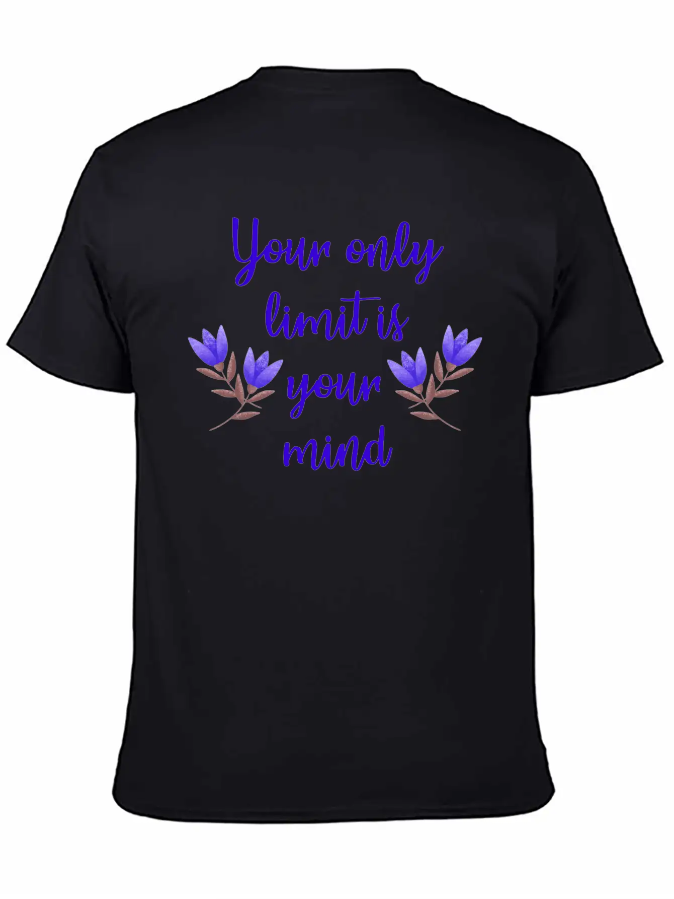 Limit Is Your Mind Inspirational Quote Inner Peace Essential Cotton Tee For Daily Outfits ¨C Unisex Style