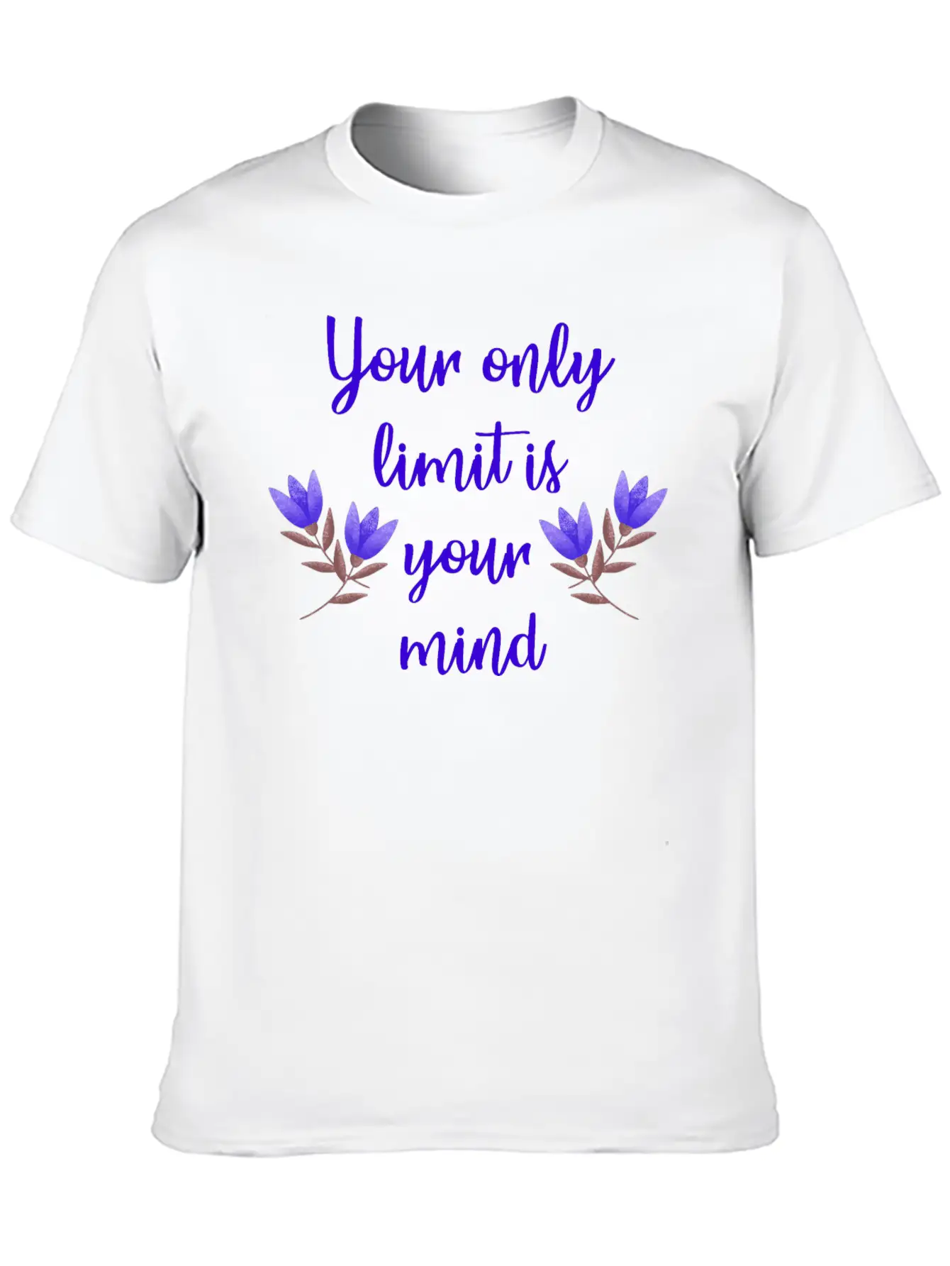 Limit Is Your Mind Inspirational Quote Inner Peace Essential Cotton Tee For Daily Outfits ¨C Unisex Style