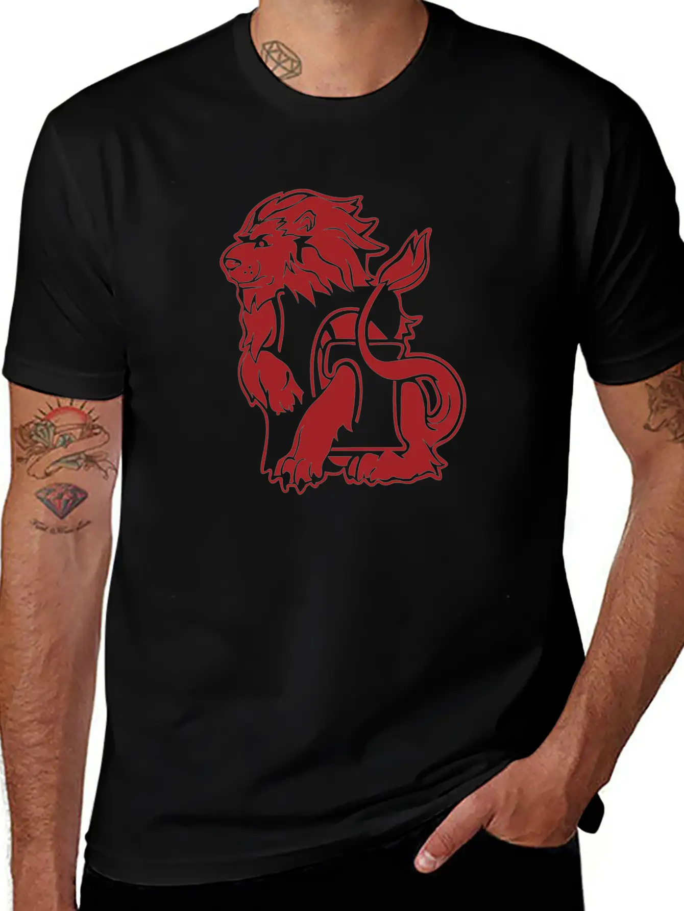 Lion Basic Graphic T-Shirt ¨C Daily Comfort In Soft Cotton