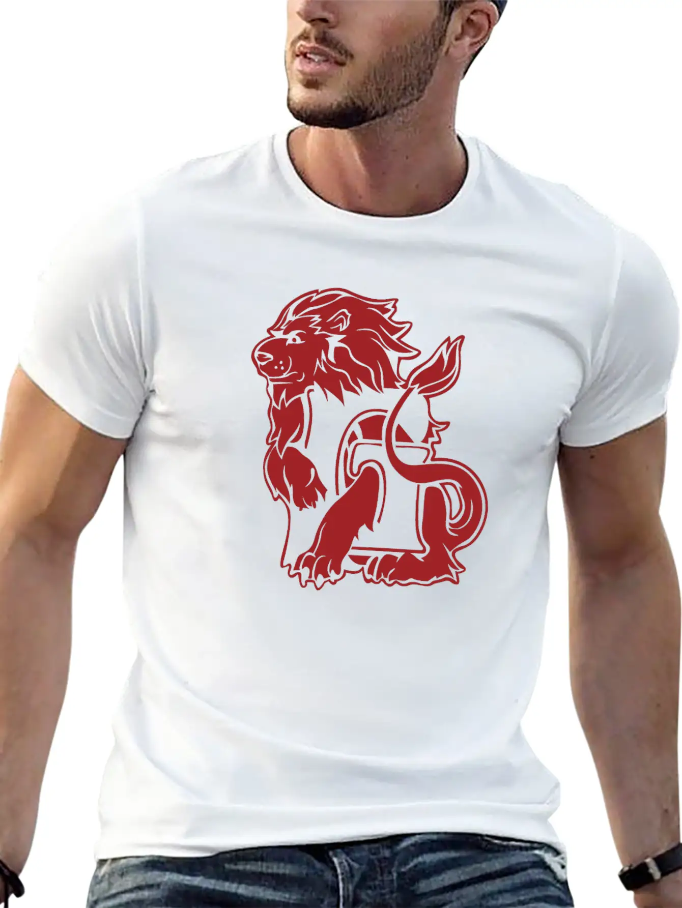 Lion Basic Graphic T-Shirt ¨C Daily Comfort In Soft Cotton